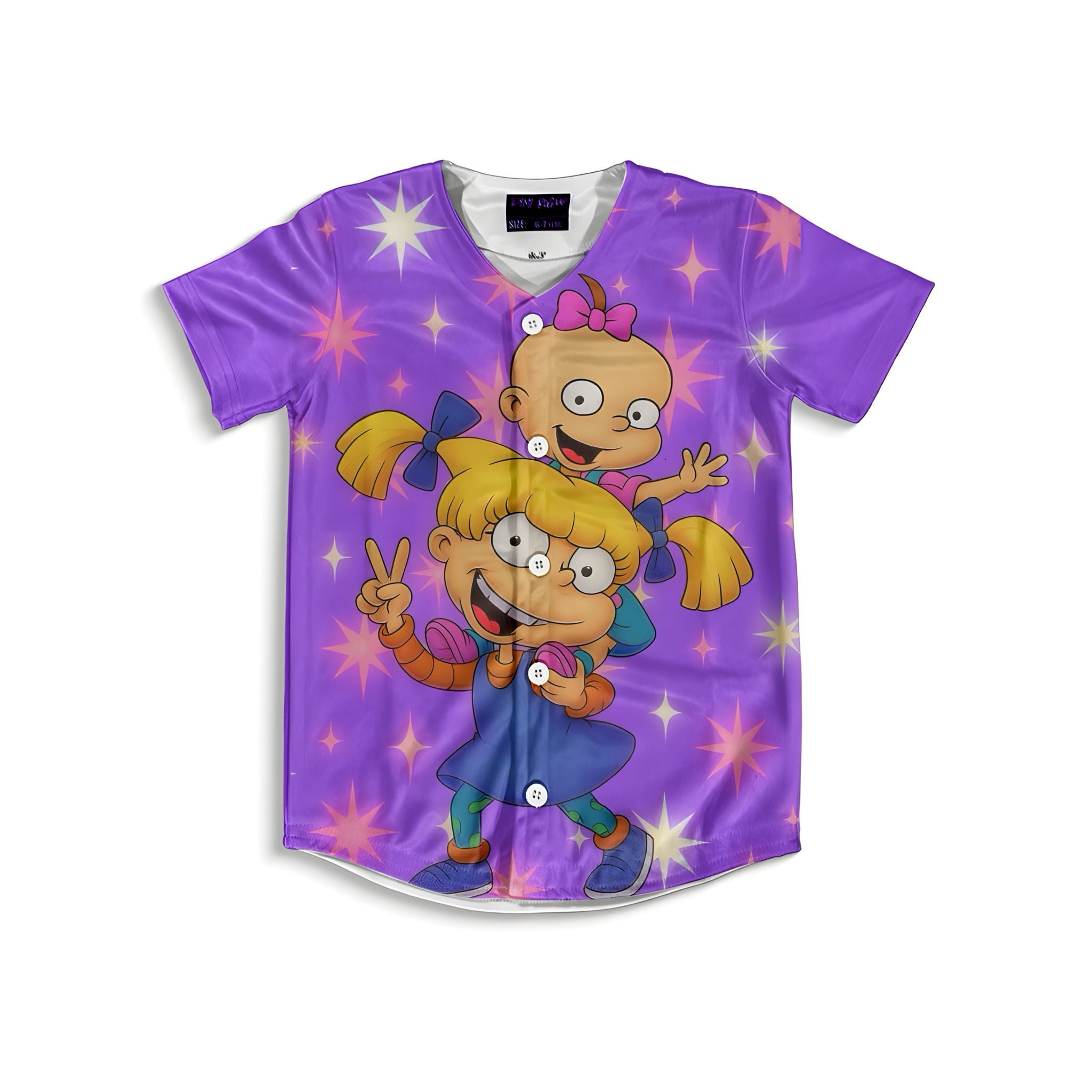 Kids Girls rule Rugrats baseball jersey