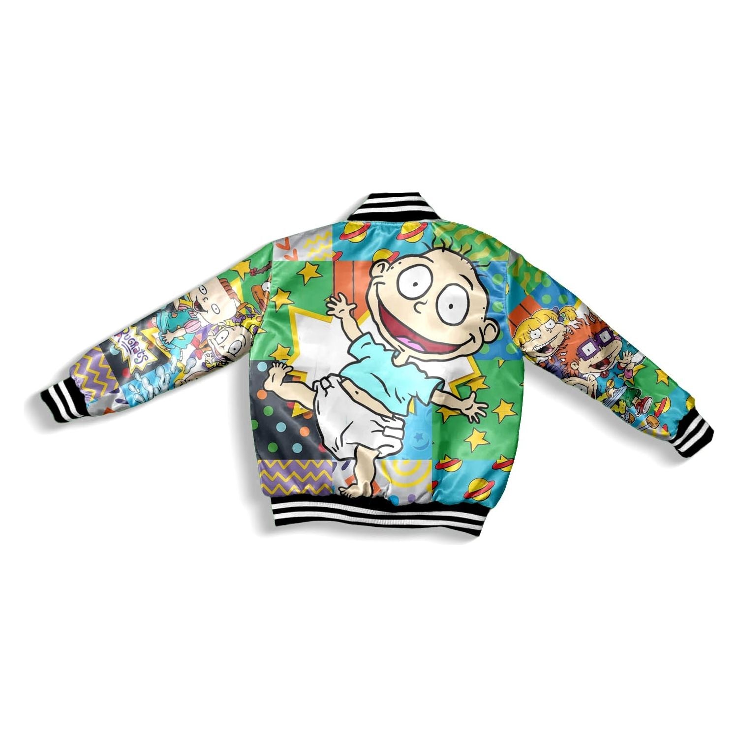 Rugrats JACKET Nickelodeon 90's Satin store RETRO STARTER STYLE Small S NWT HEADGEAR