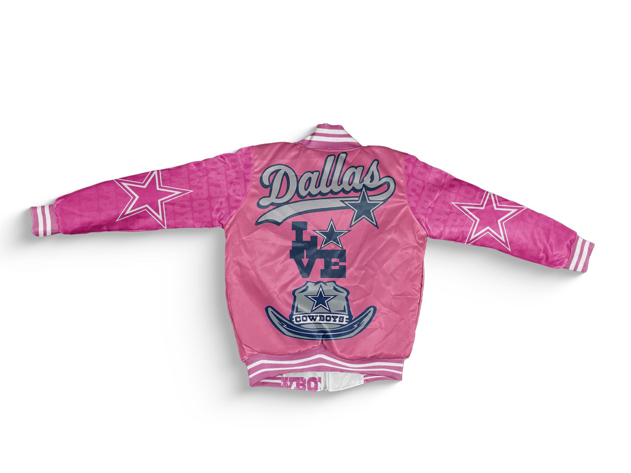 Women Dallas Cowboys pink Bomber