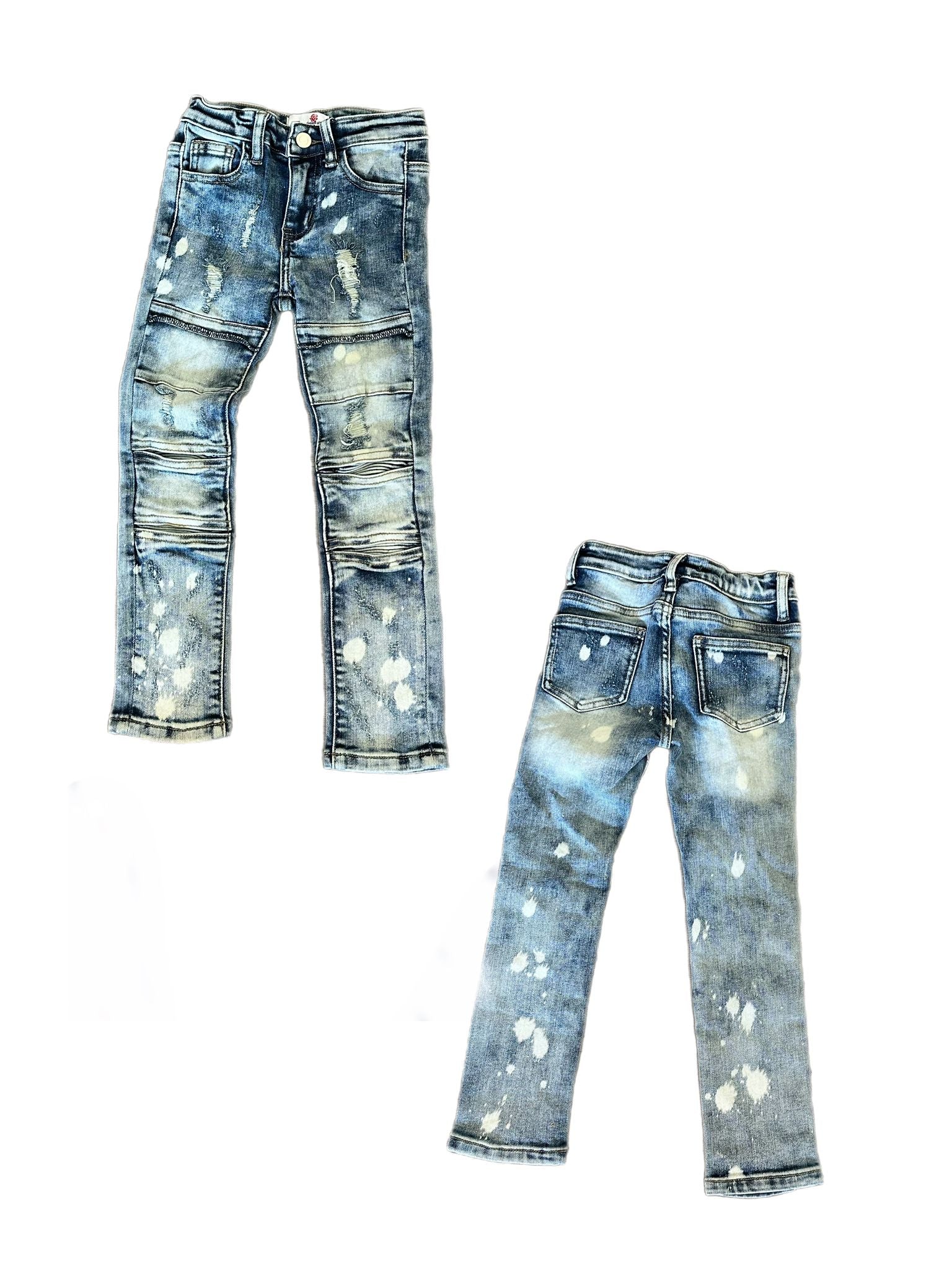 Kids  Line Shredded Blue Denim Jeans