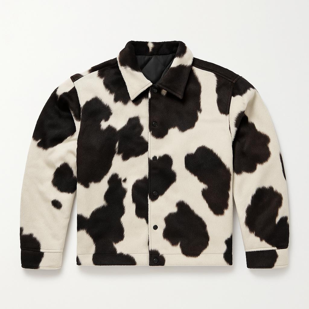 Kids Cow Print Jacket