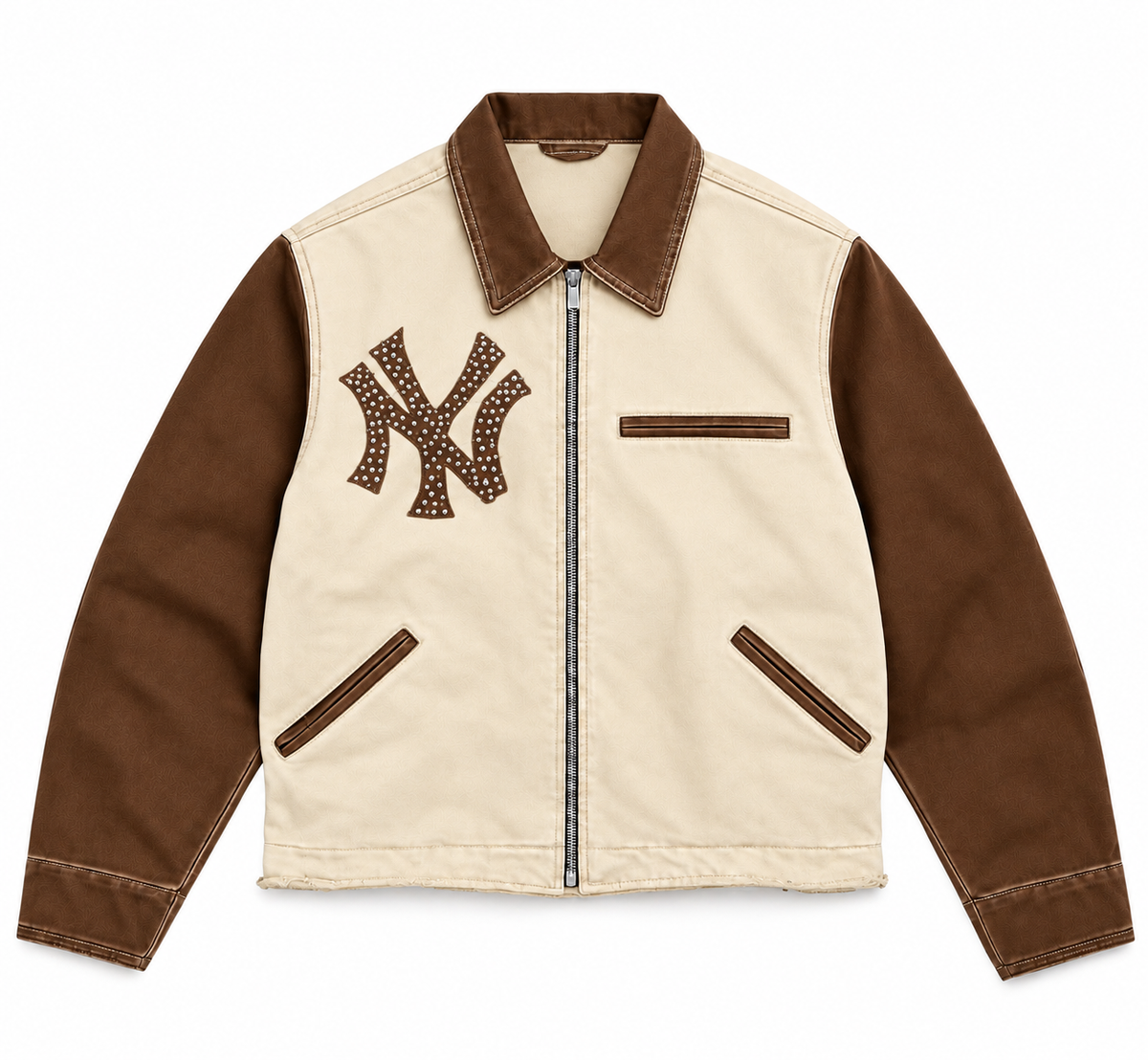 Cream & Brown Yankee Jacket