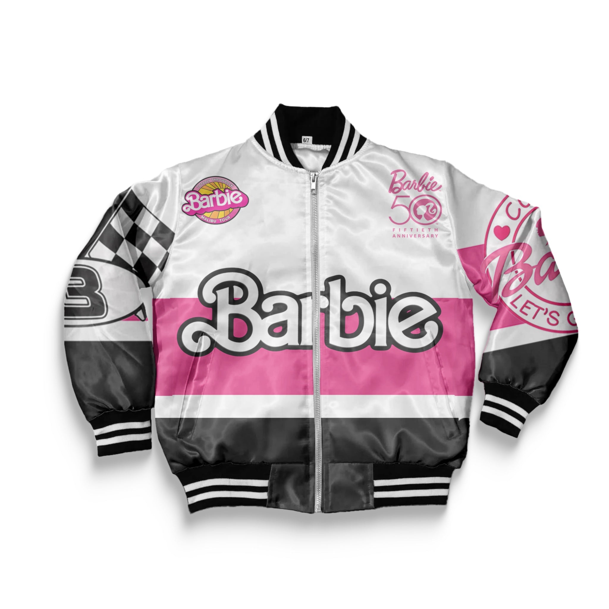 Kids Barbie Racecar Bomber