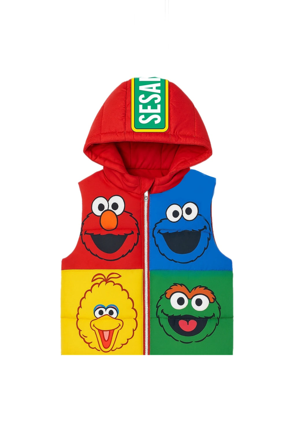 Kids Elmo & friends patchwork Vest
