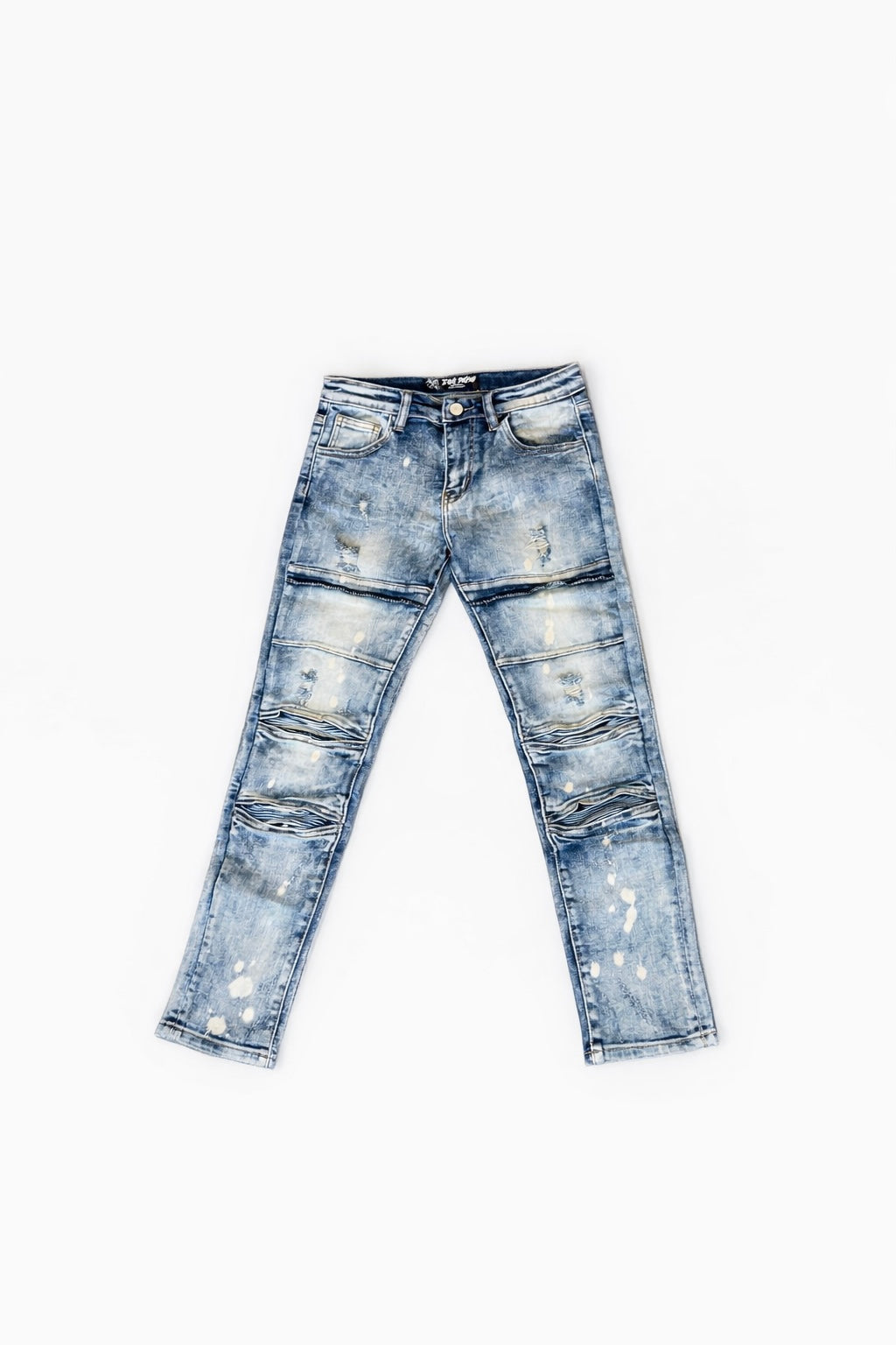 Kids Biker strap Denim Jeans