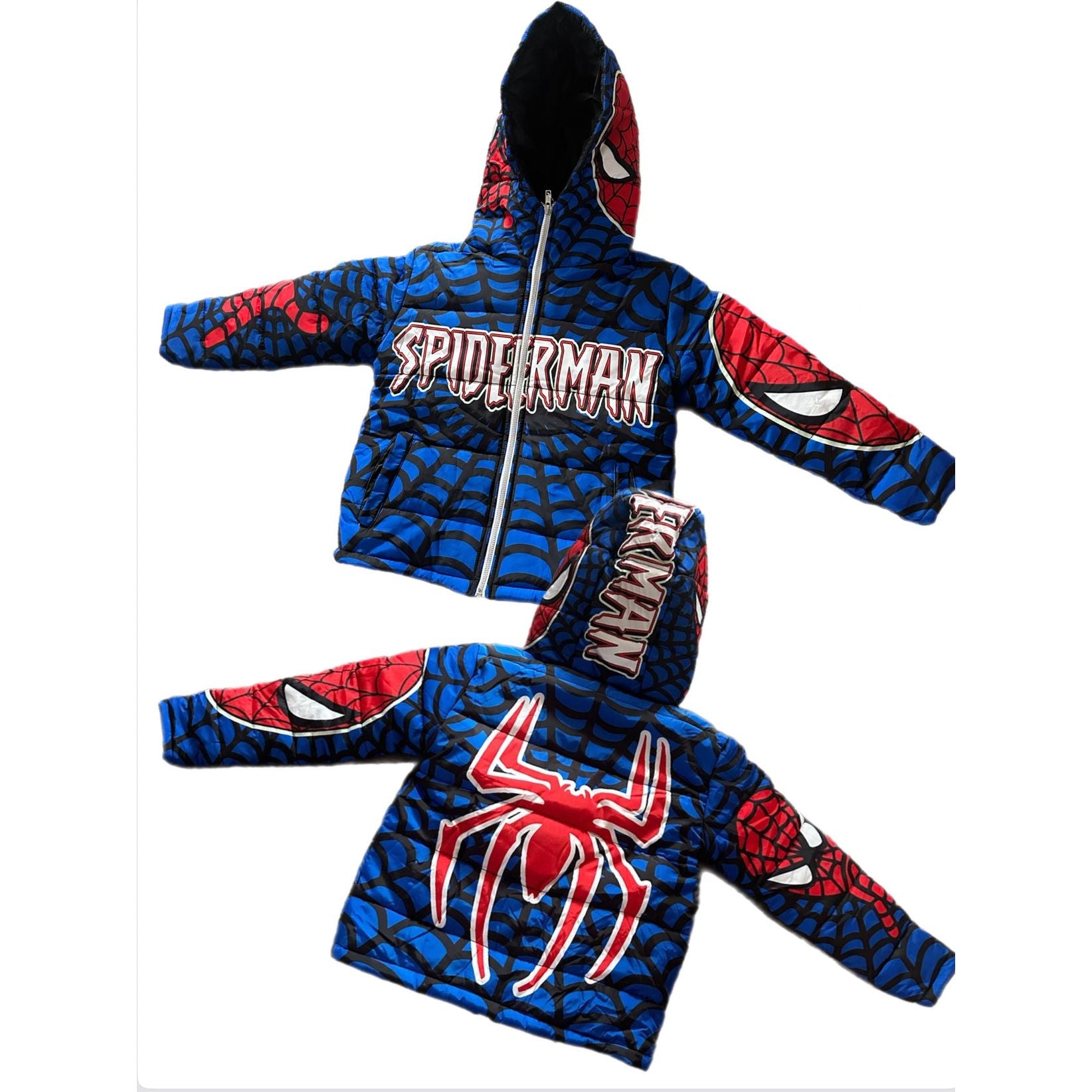 Kids Spider Man blue Puffer