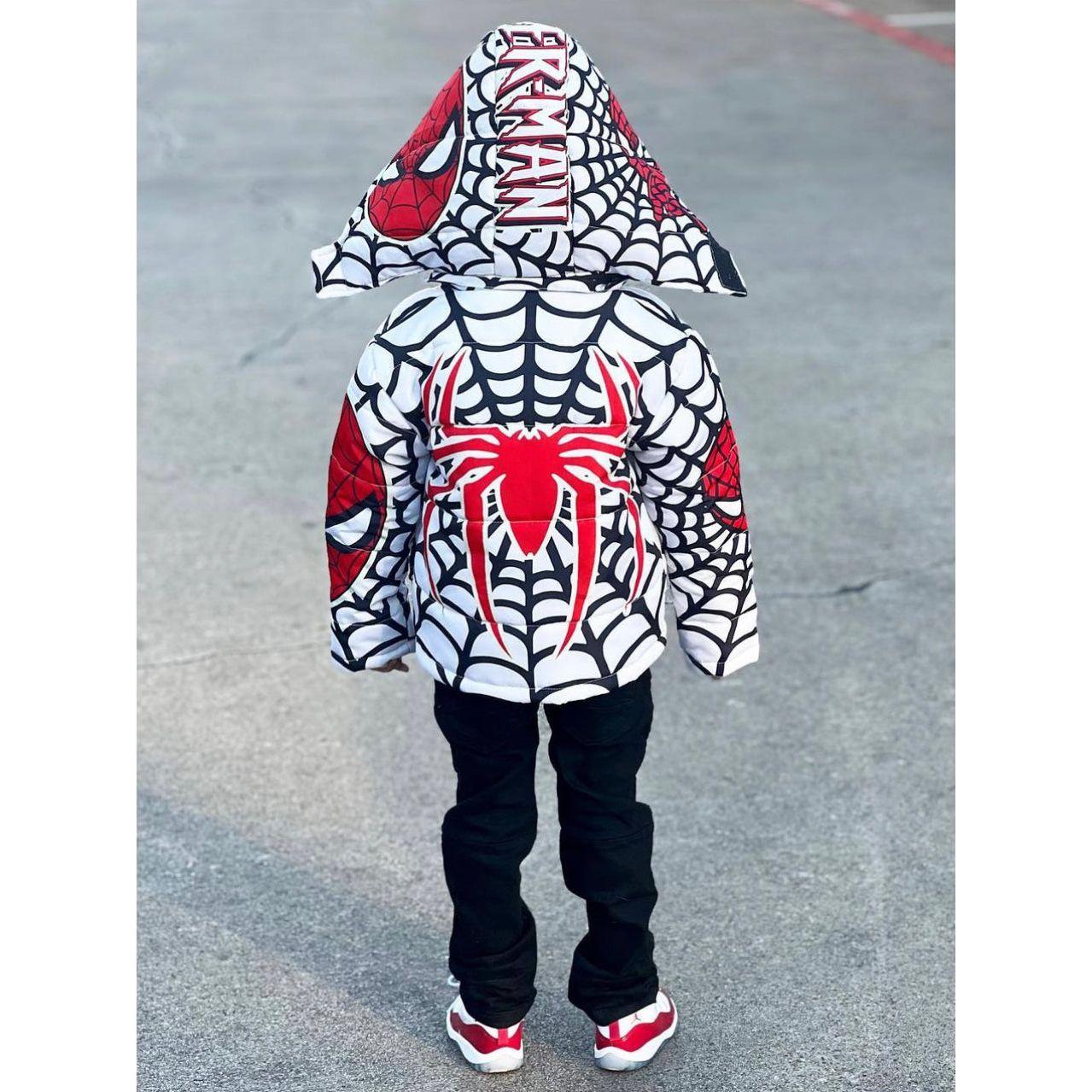 Kids Spiderman Web Puffer