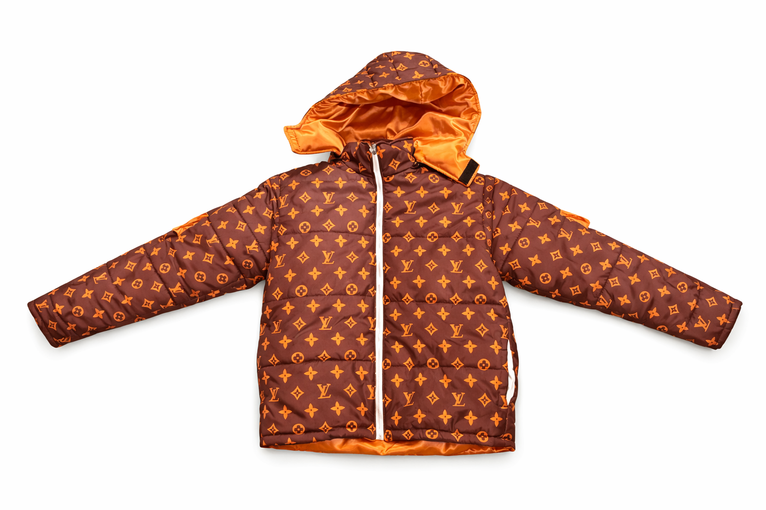 brown LV puffer