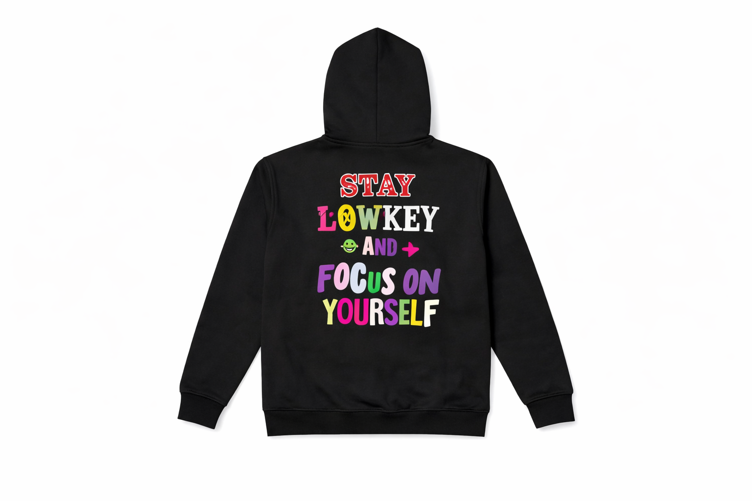 Men black joker face Hoodie