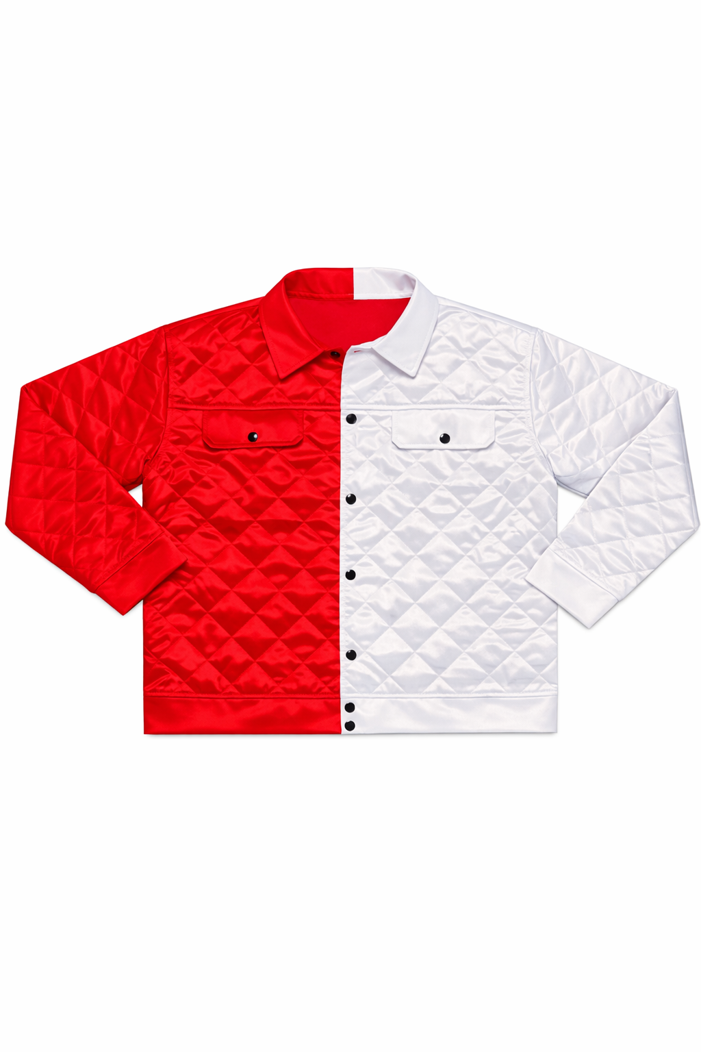 Men Half color block jacket