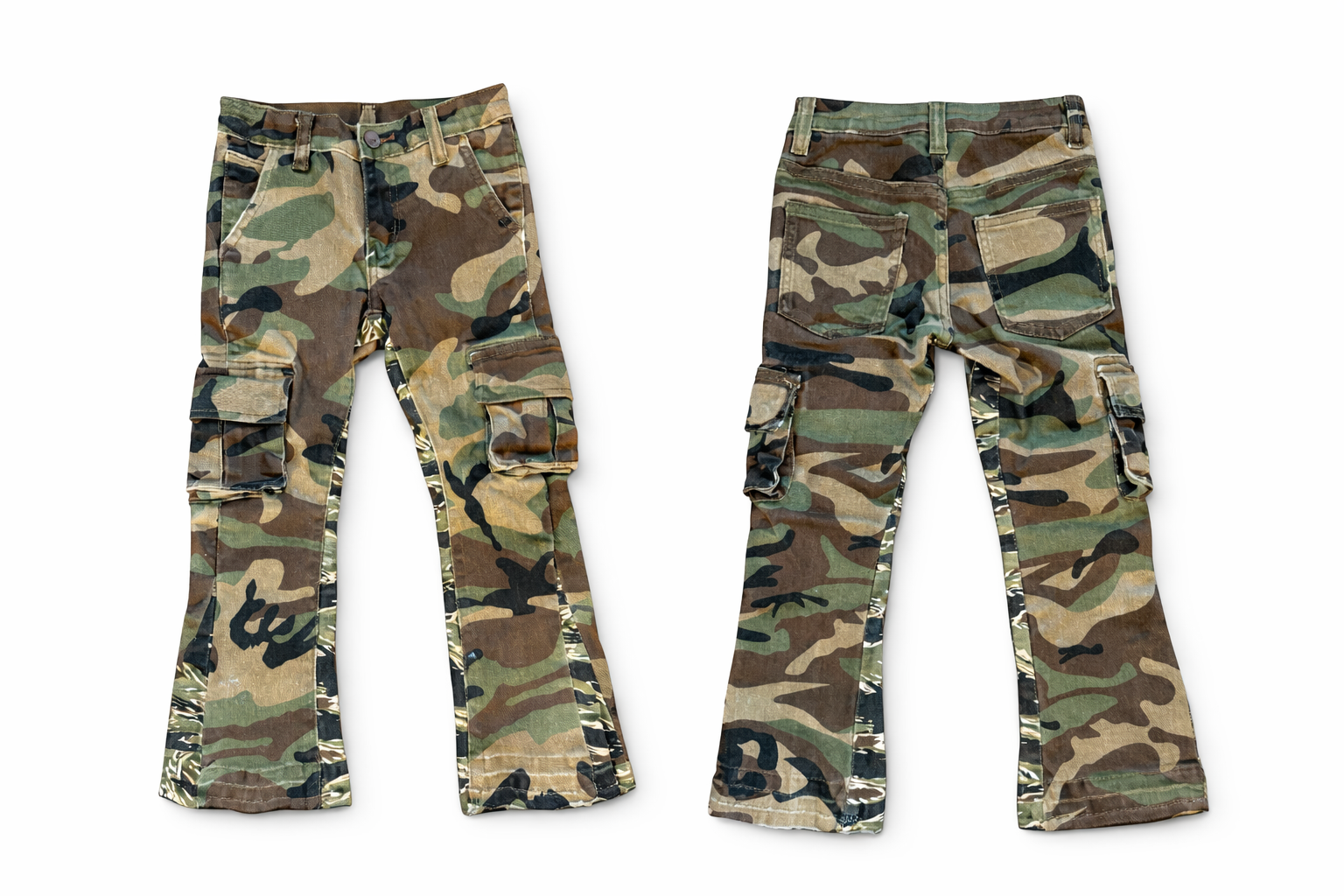 Kids Army Cargo Denim Jeans