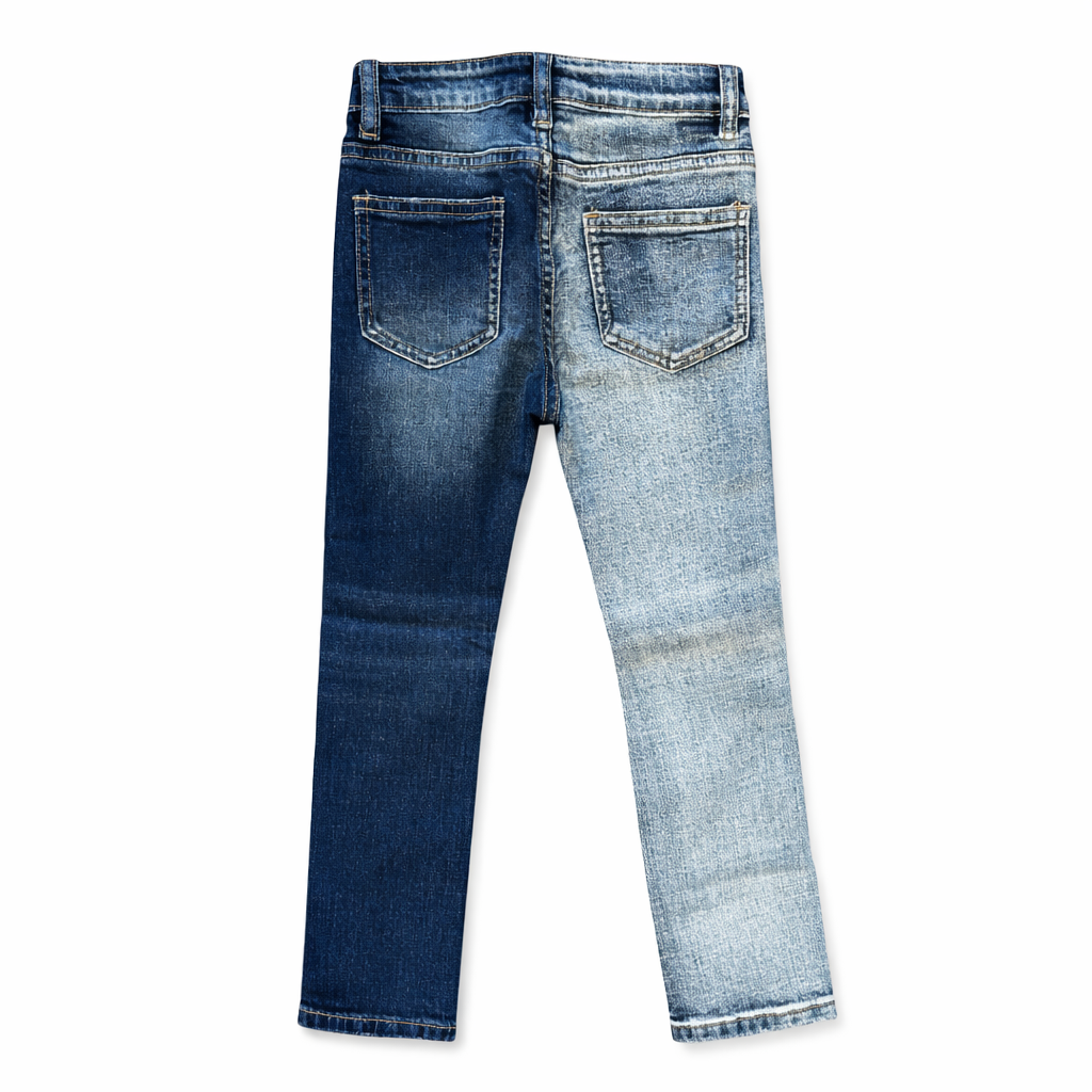Kids half and half denim jeans