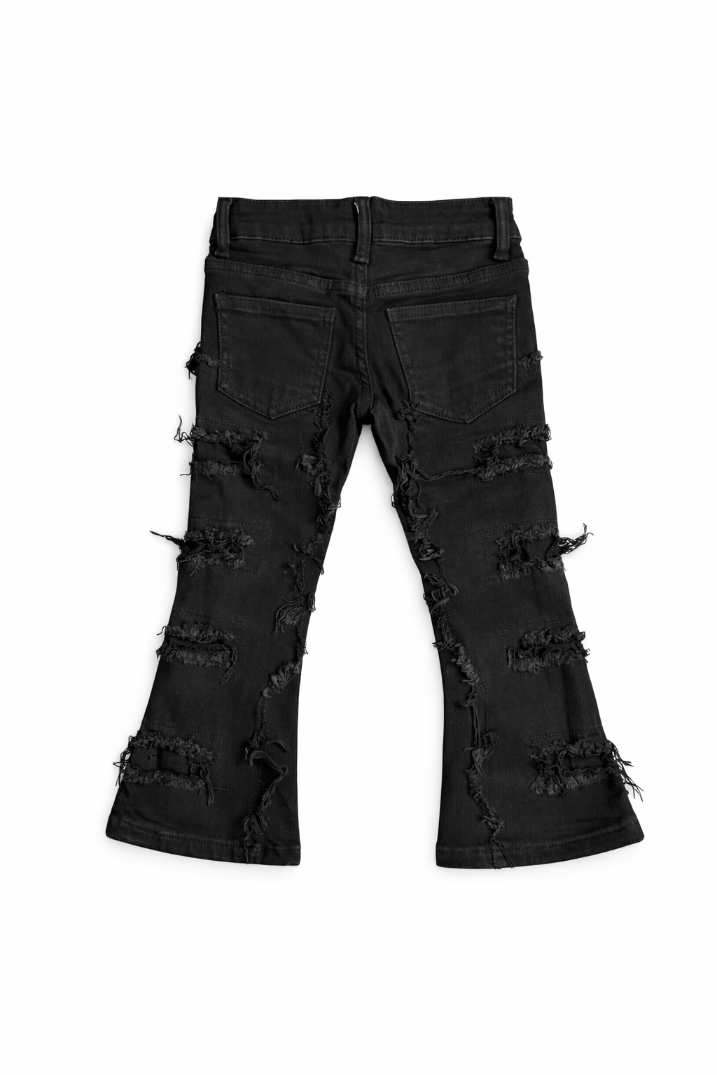 Kids black shredded Jeans