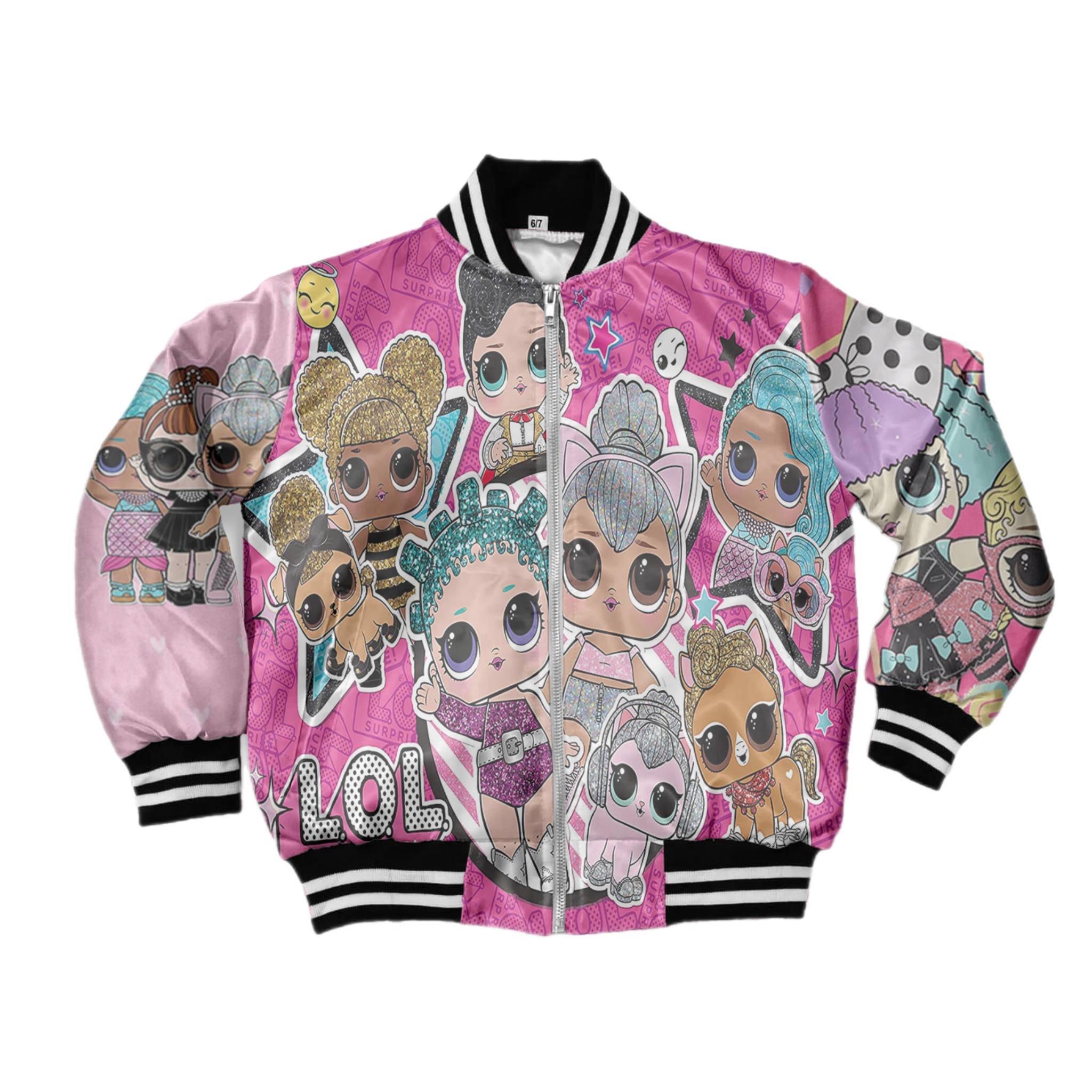 Kids glitter Doll Bomber