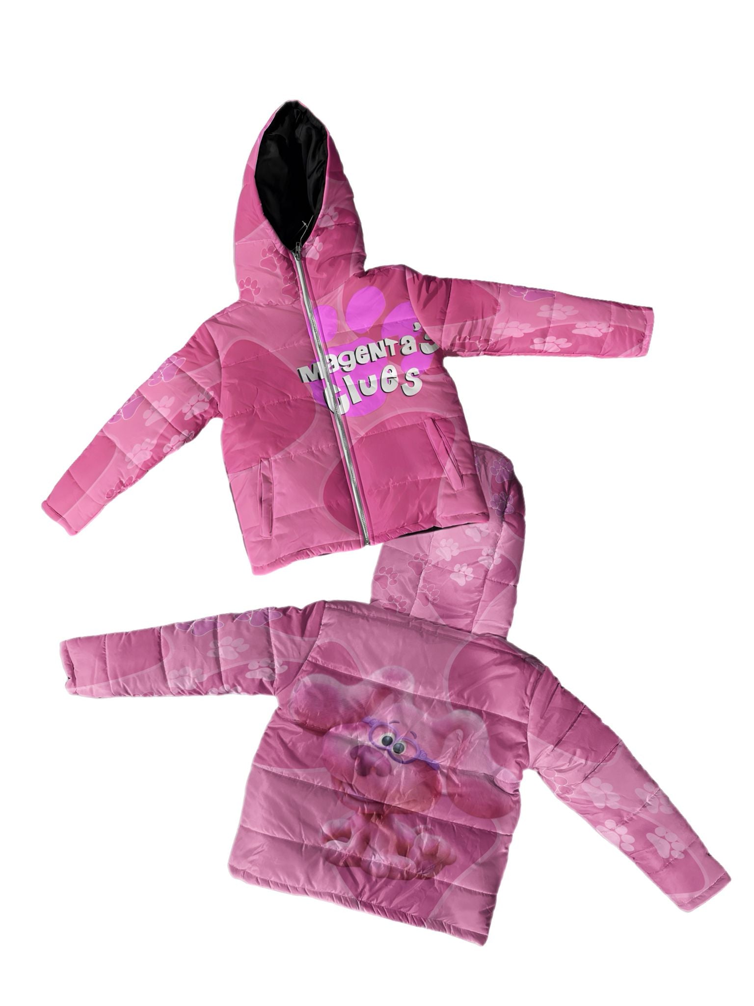 Kids magenta puffer