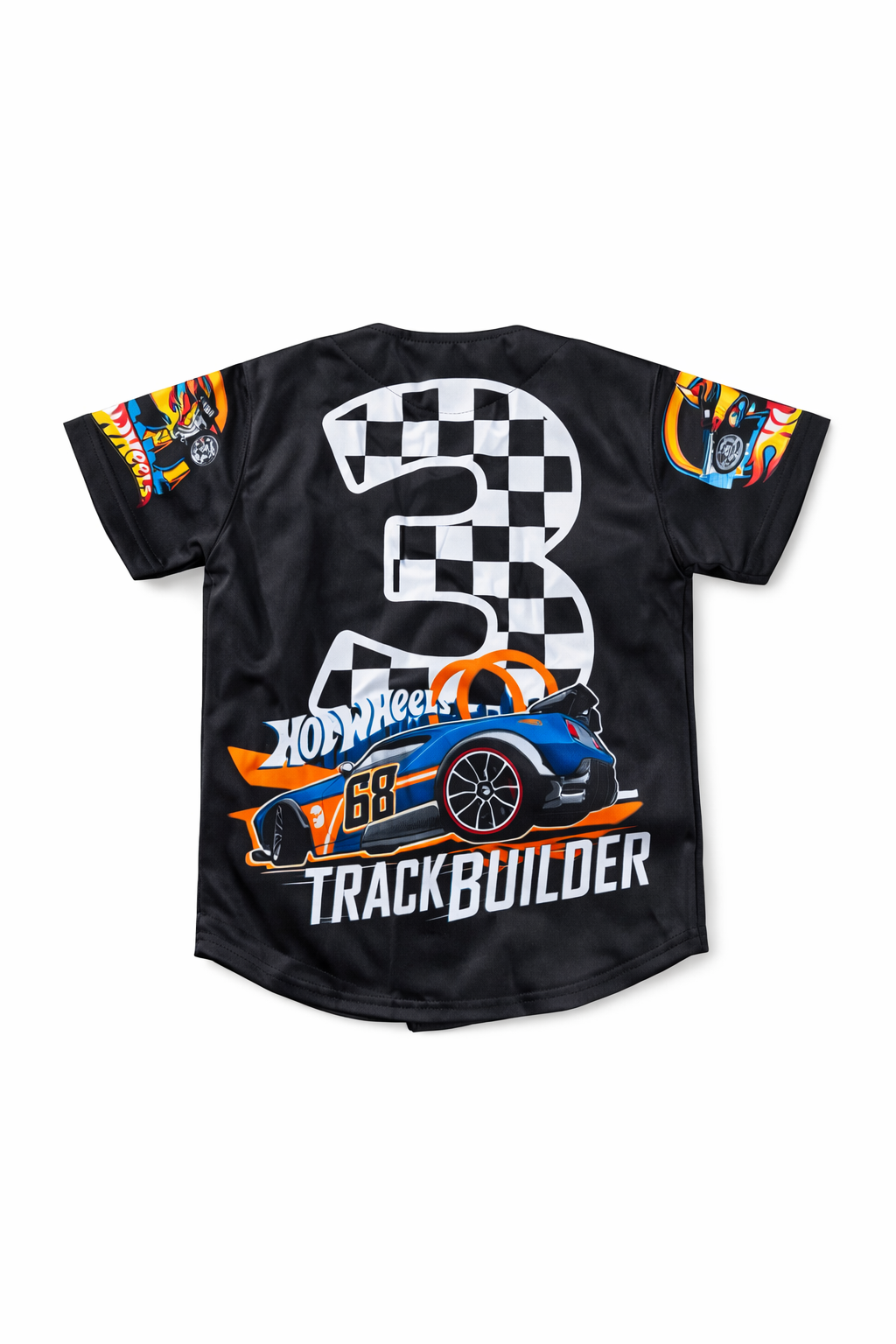 Kids 3 Hotwheels Baseball jersey