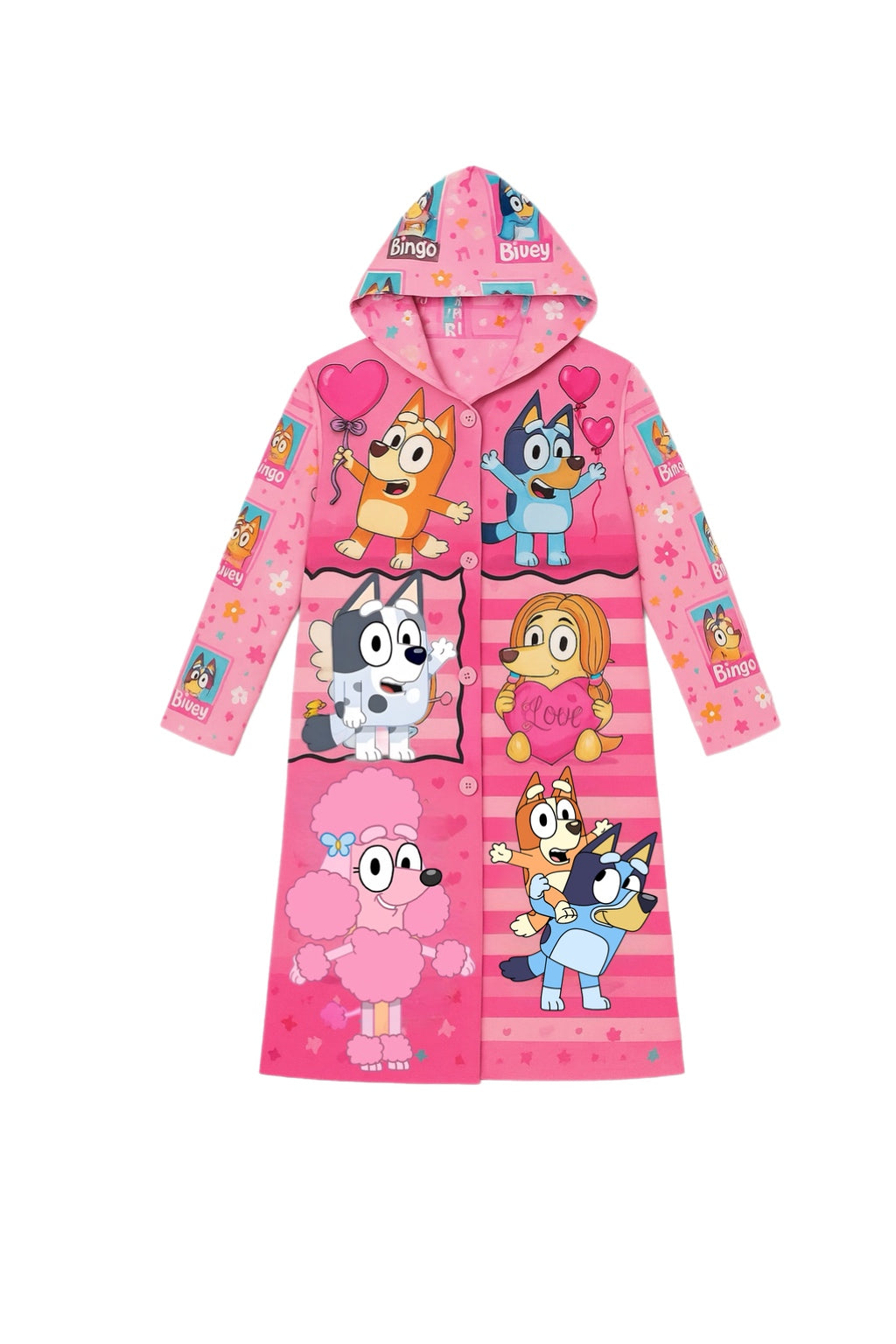 Kids trench Bluey jacket