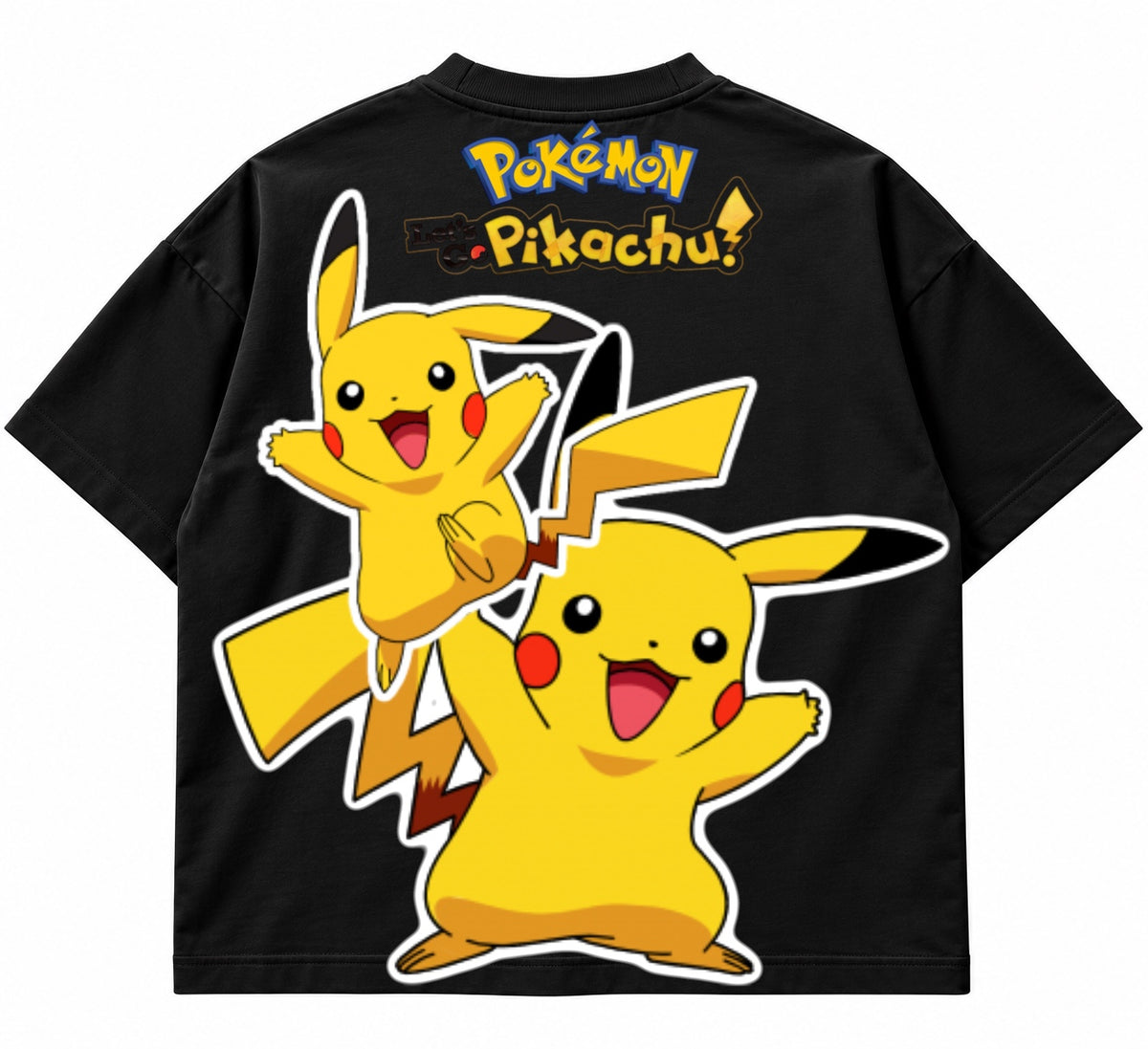 Kids Black Out Pikachu Boxy fitted T-shirt