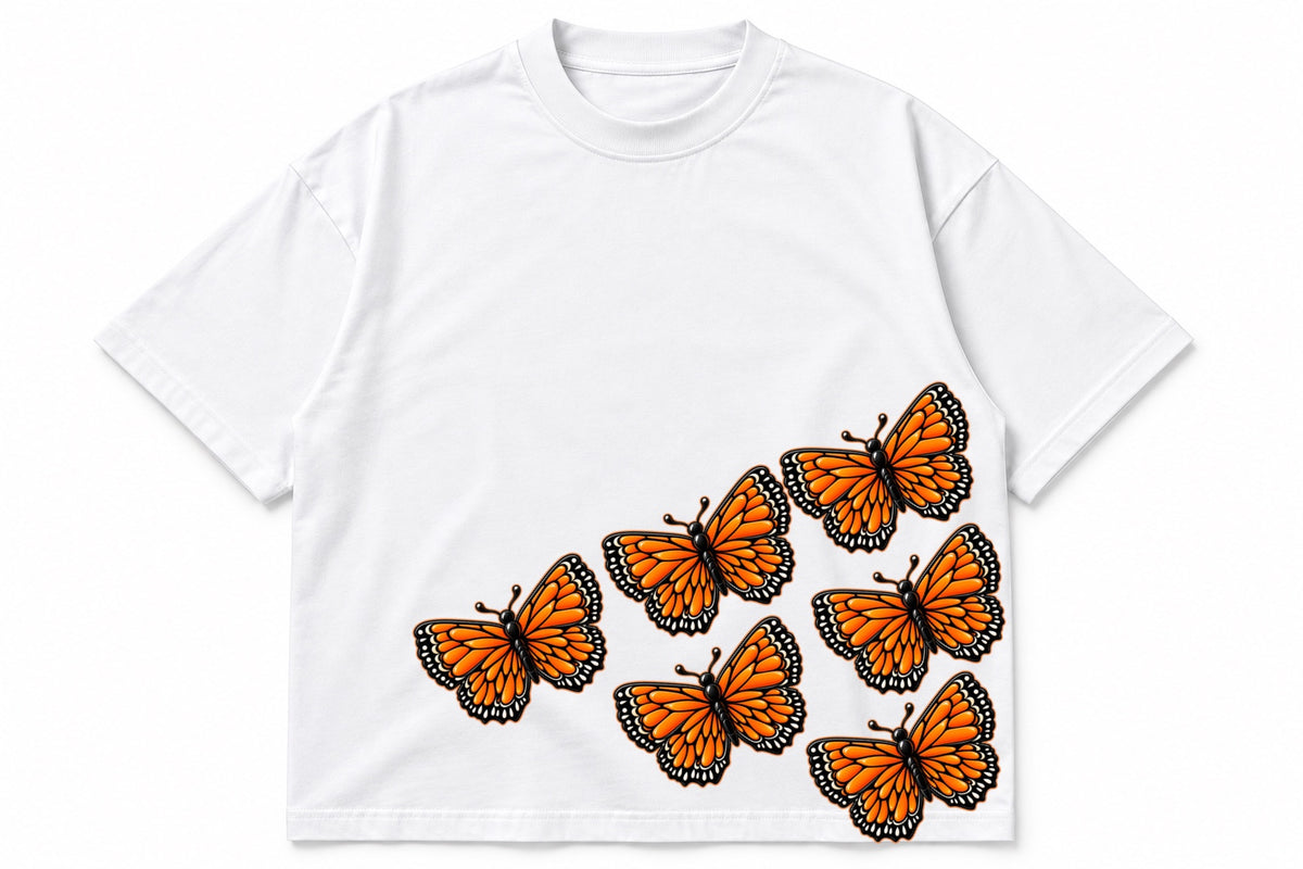 Kids Girls Butterfly boxy T-shirt