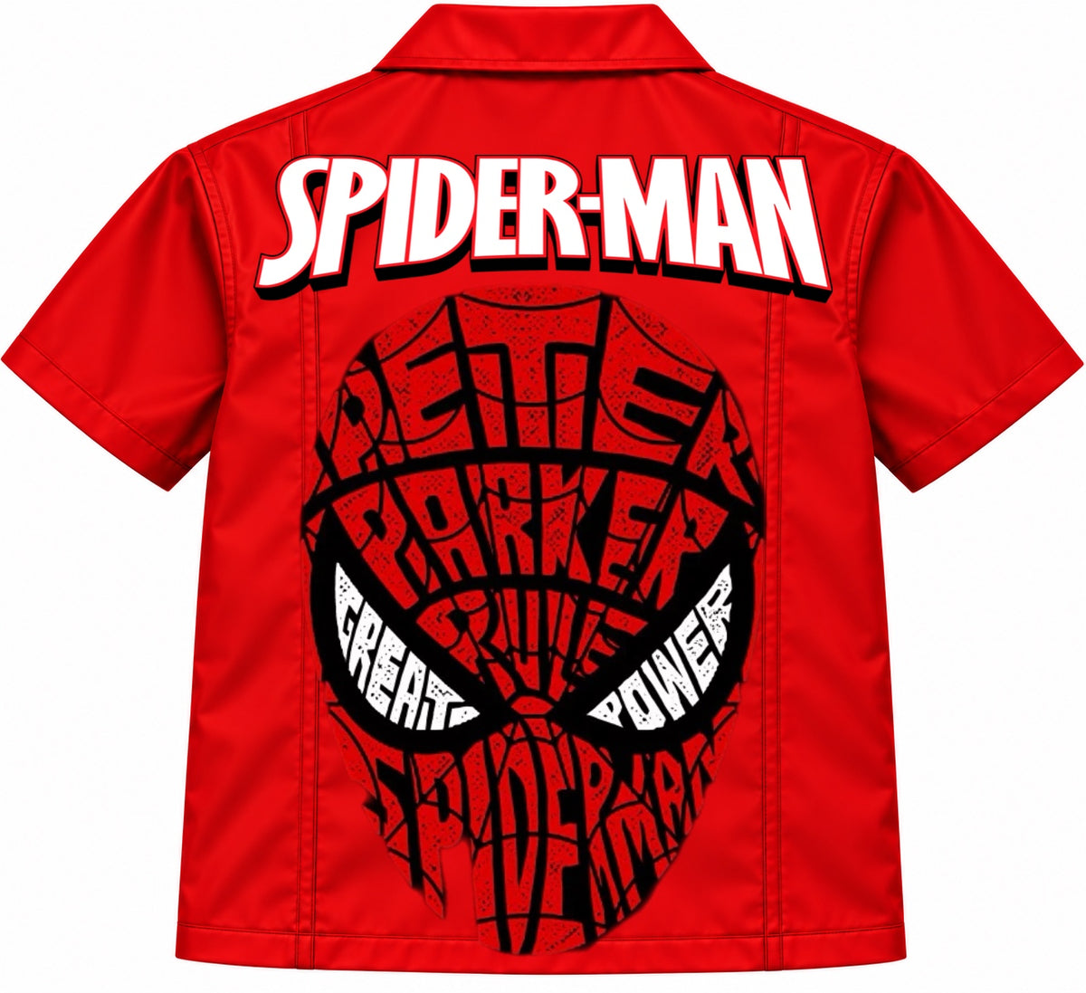Kids Spiderman Button Up Shirt