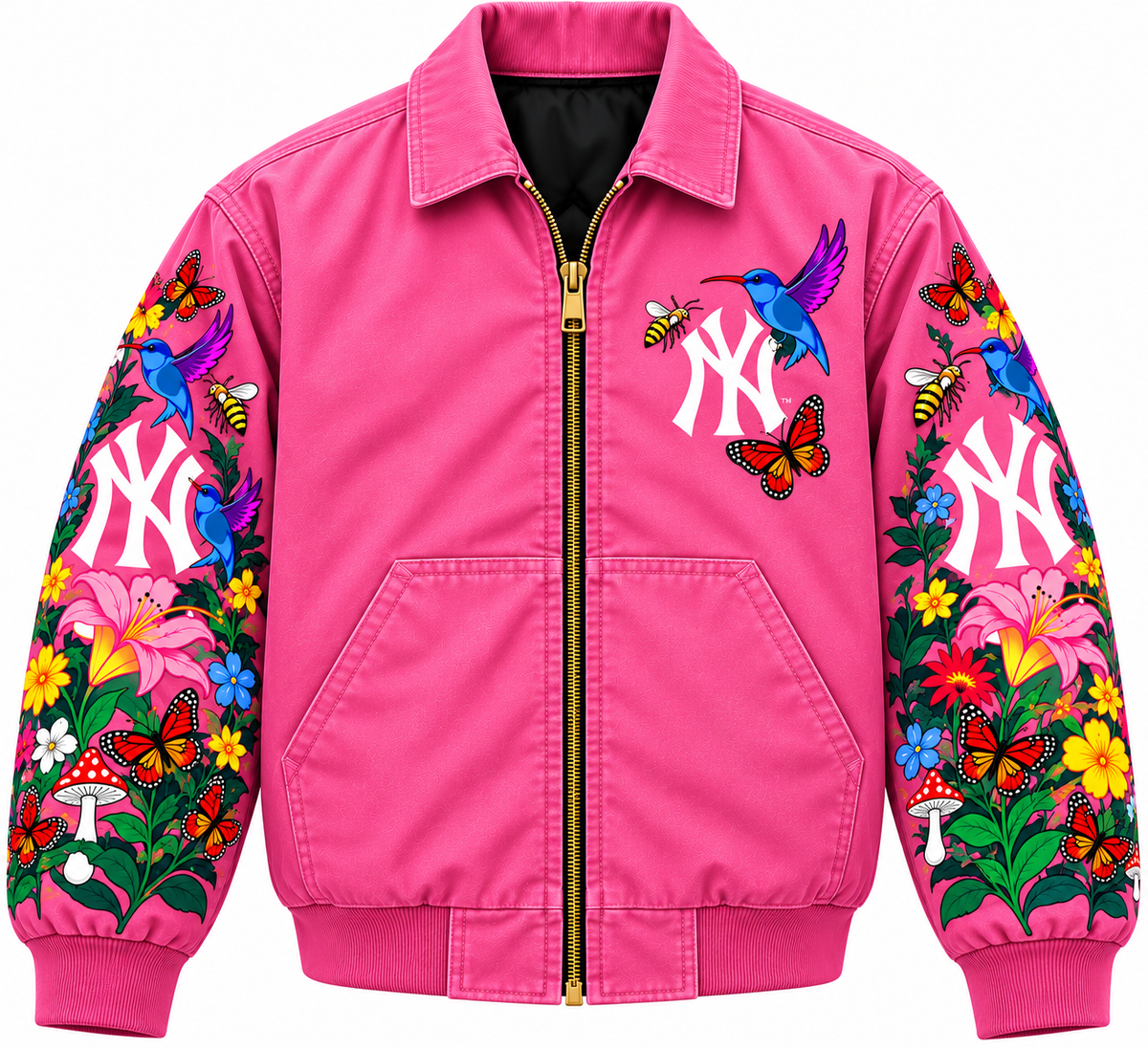 Kids Pink Yankees Vs Everyone Jacket