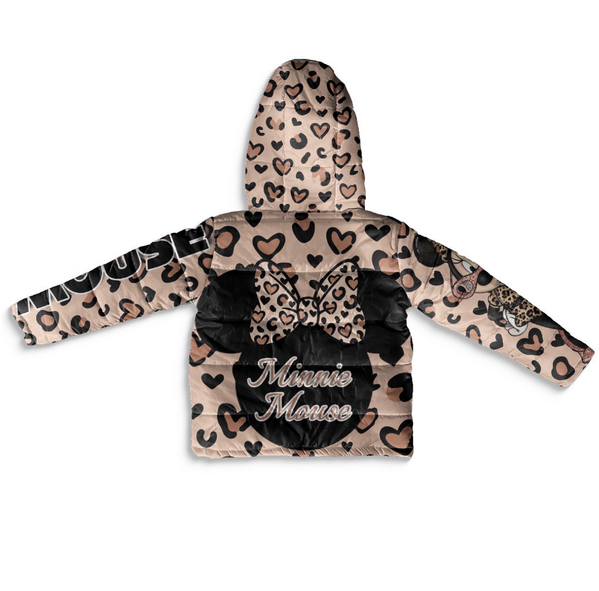 Kids Minnie Leopard Print Puffer