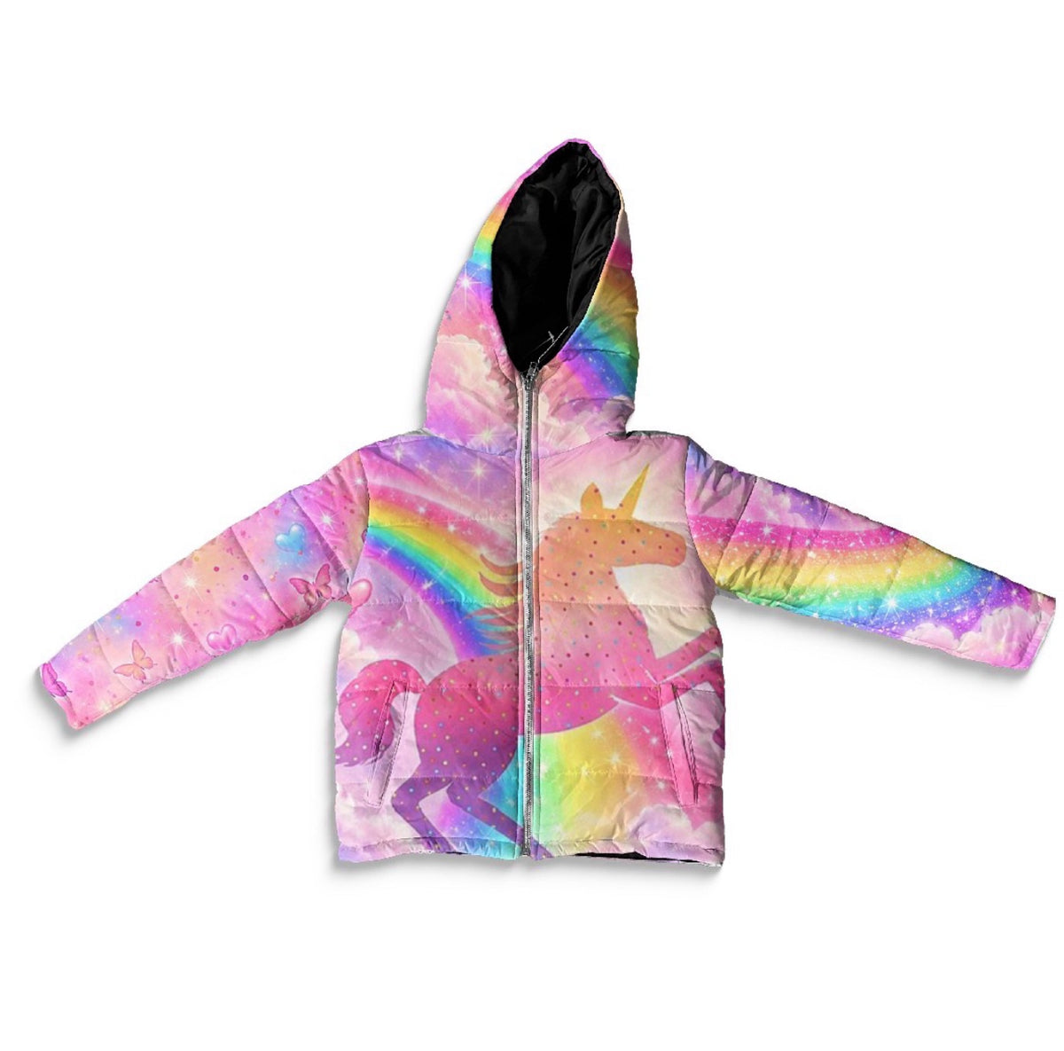 Kids Unicorn Love Puffer