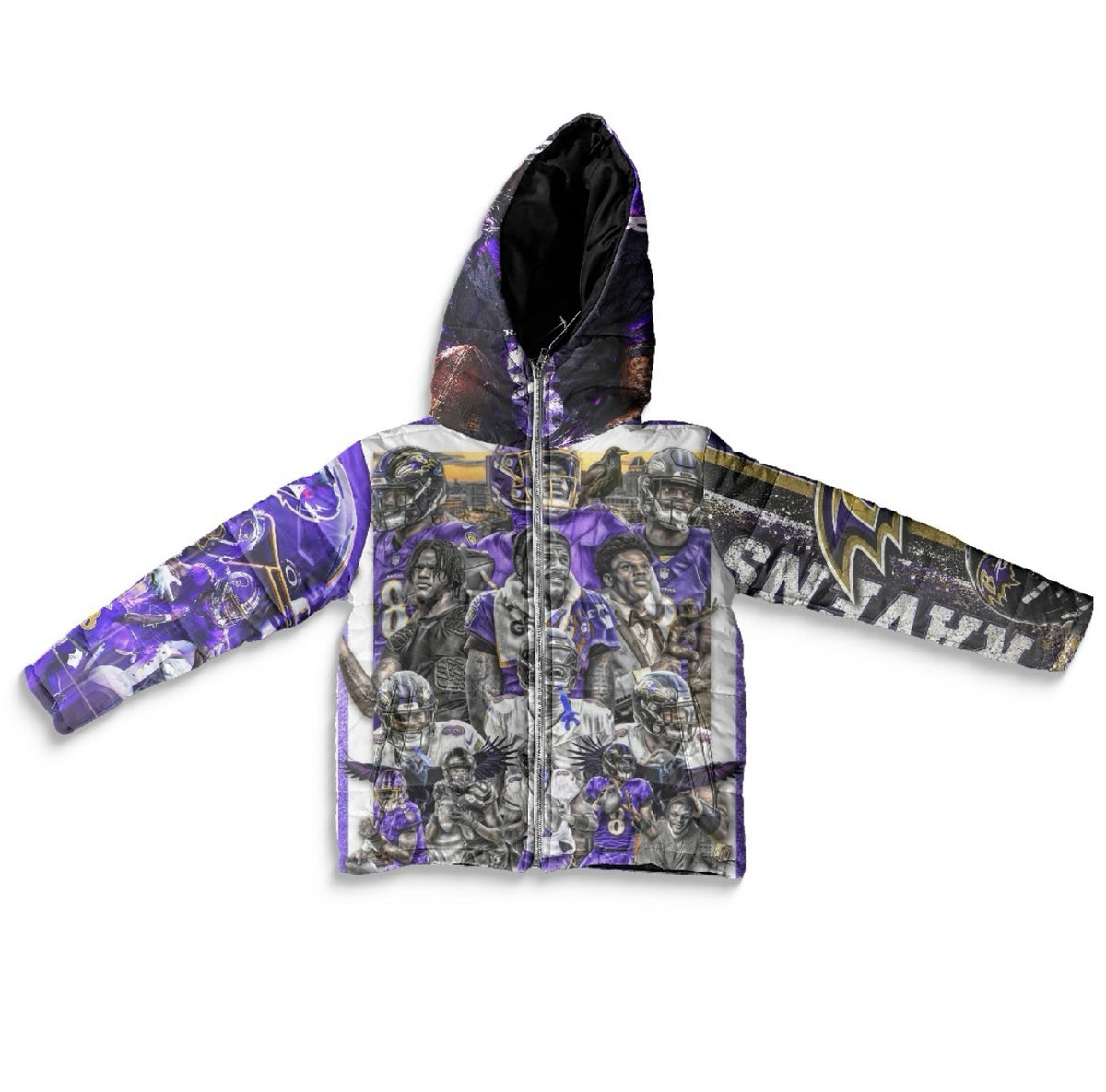 Kids Lamar Jackson Ravens Puffer