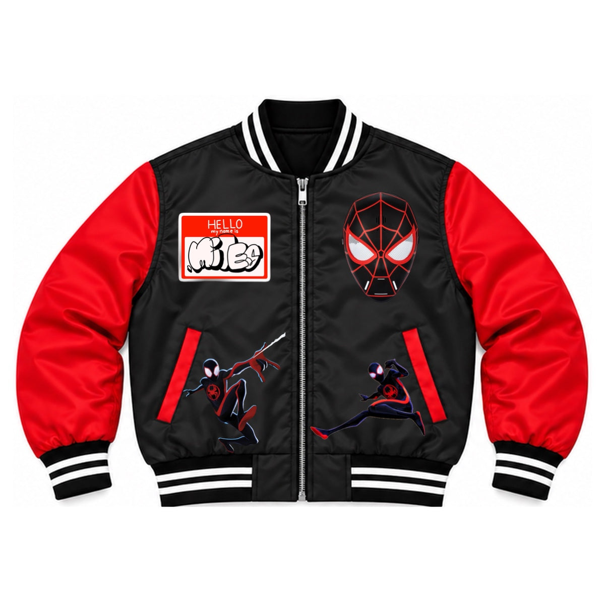 Kids Boys Miles Morales Spiderman Bomber