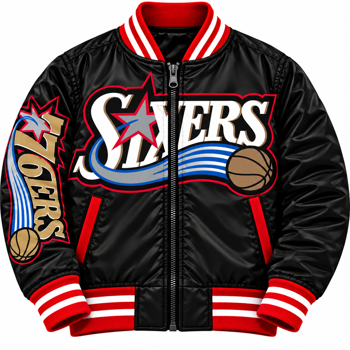 Kids Boys 76ers Bomber