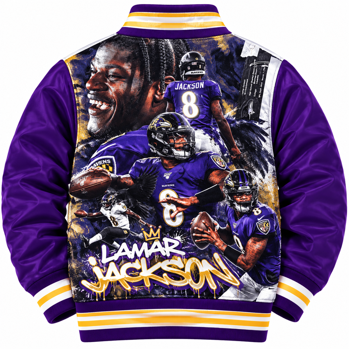 Kids Boys Lamar Jackson Bomber