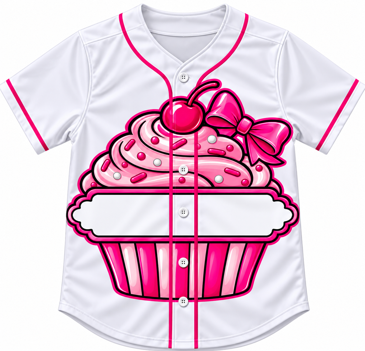 Birthday Girl Cake & Ice Cream Baseball Jersey