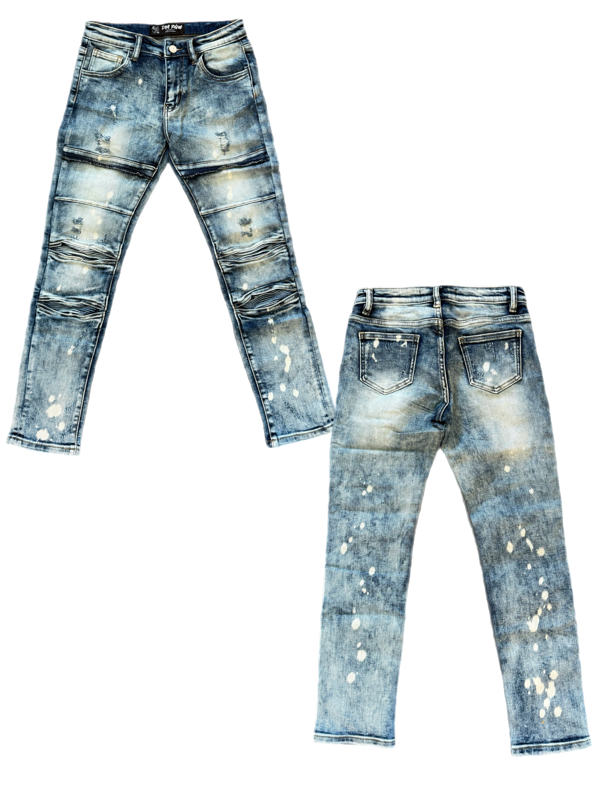 Kids Biker Denim Jeans
