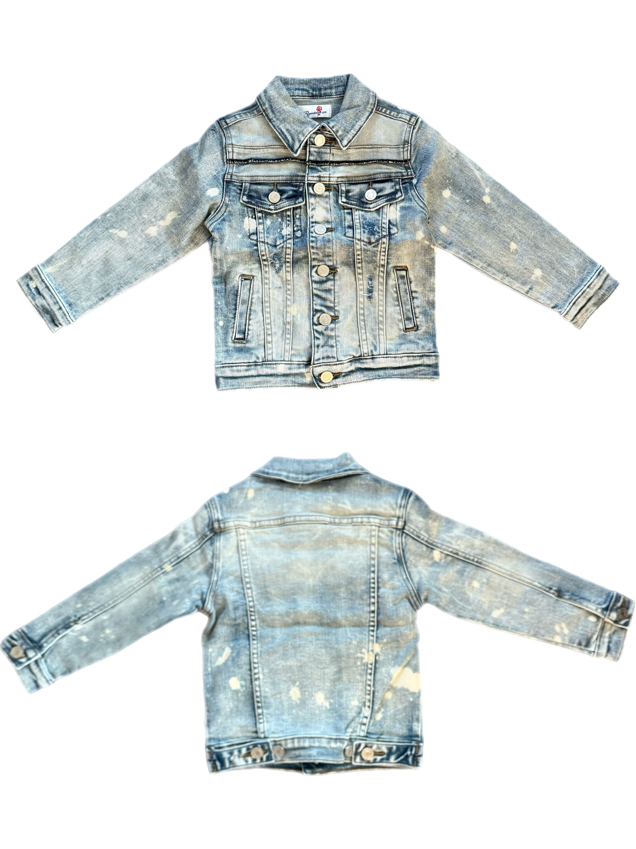 Kids Faded Baby Blue Denim Spot Jacket