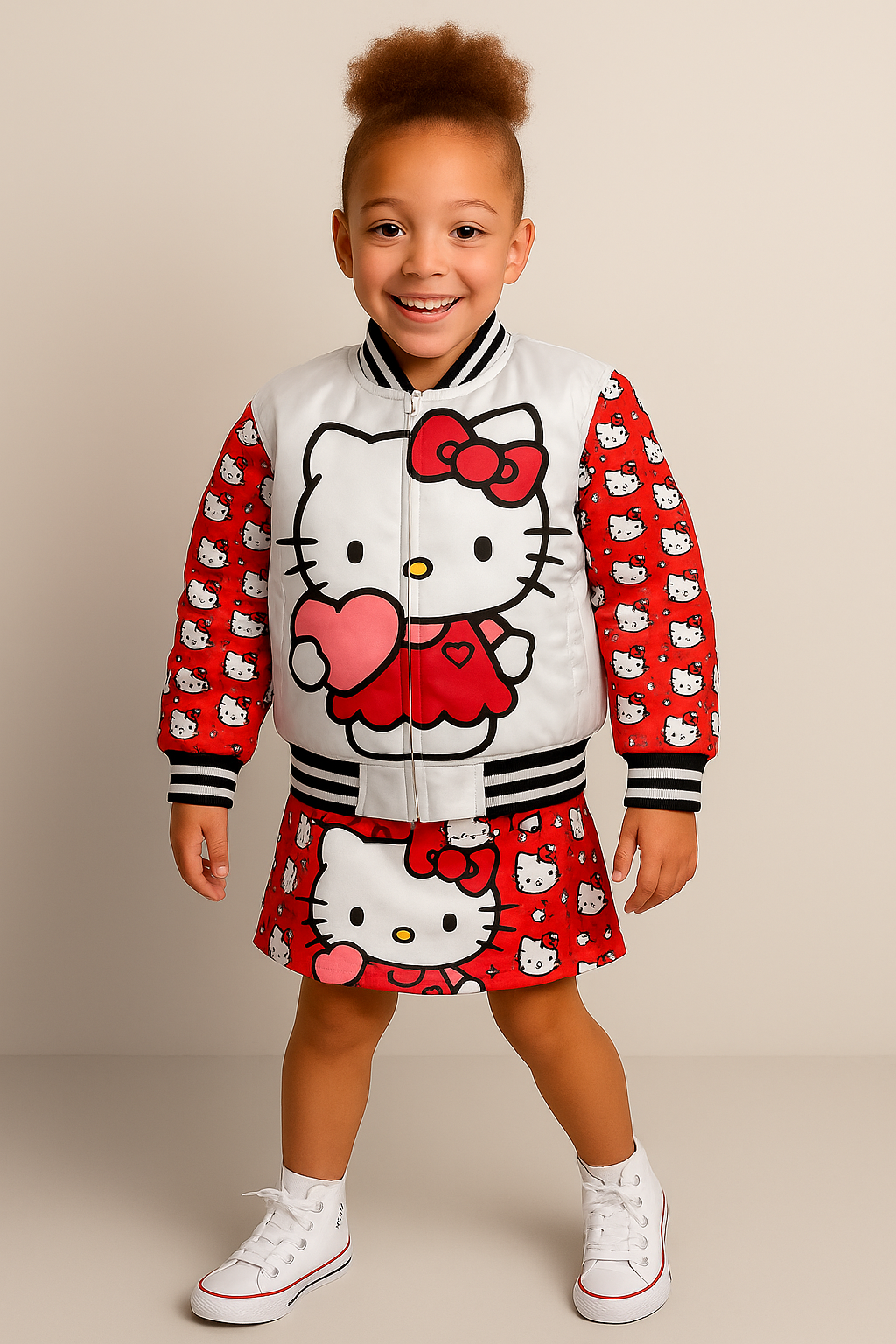 Kids Girl Hello Kitty Bomber