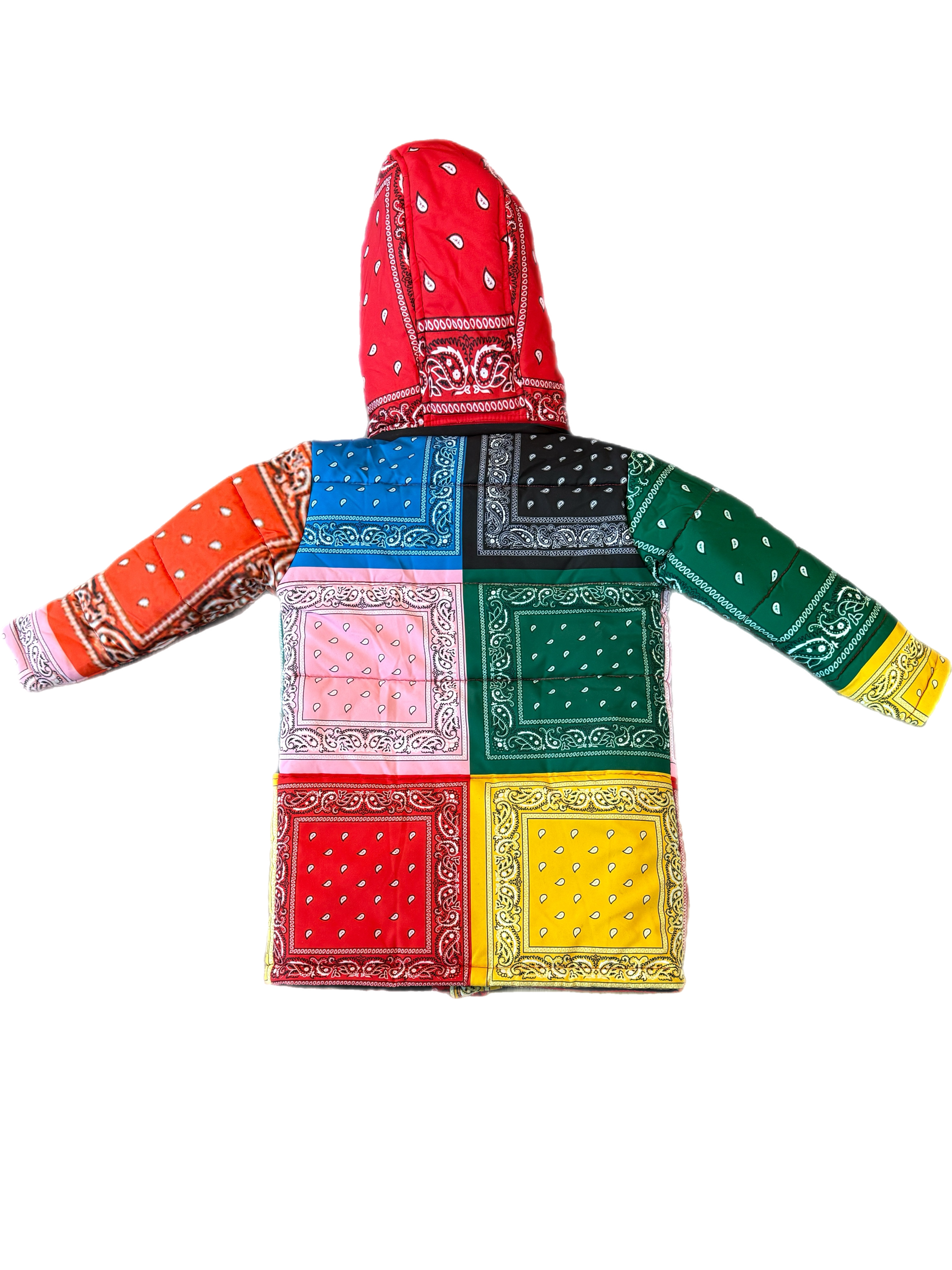 Sale Rainbow Paisley Trench Coat