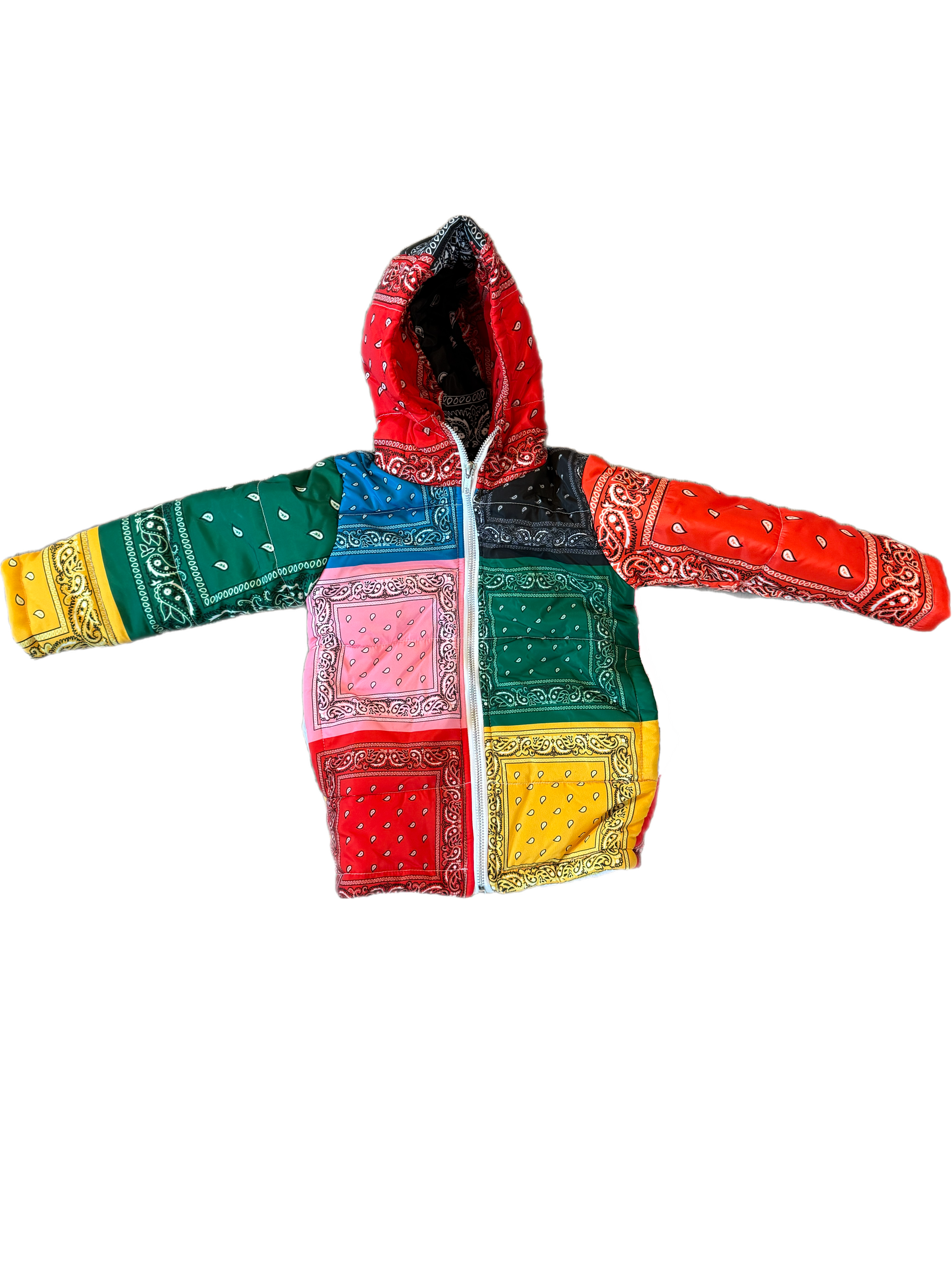 Sale Rainbow Paisley Puffer