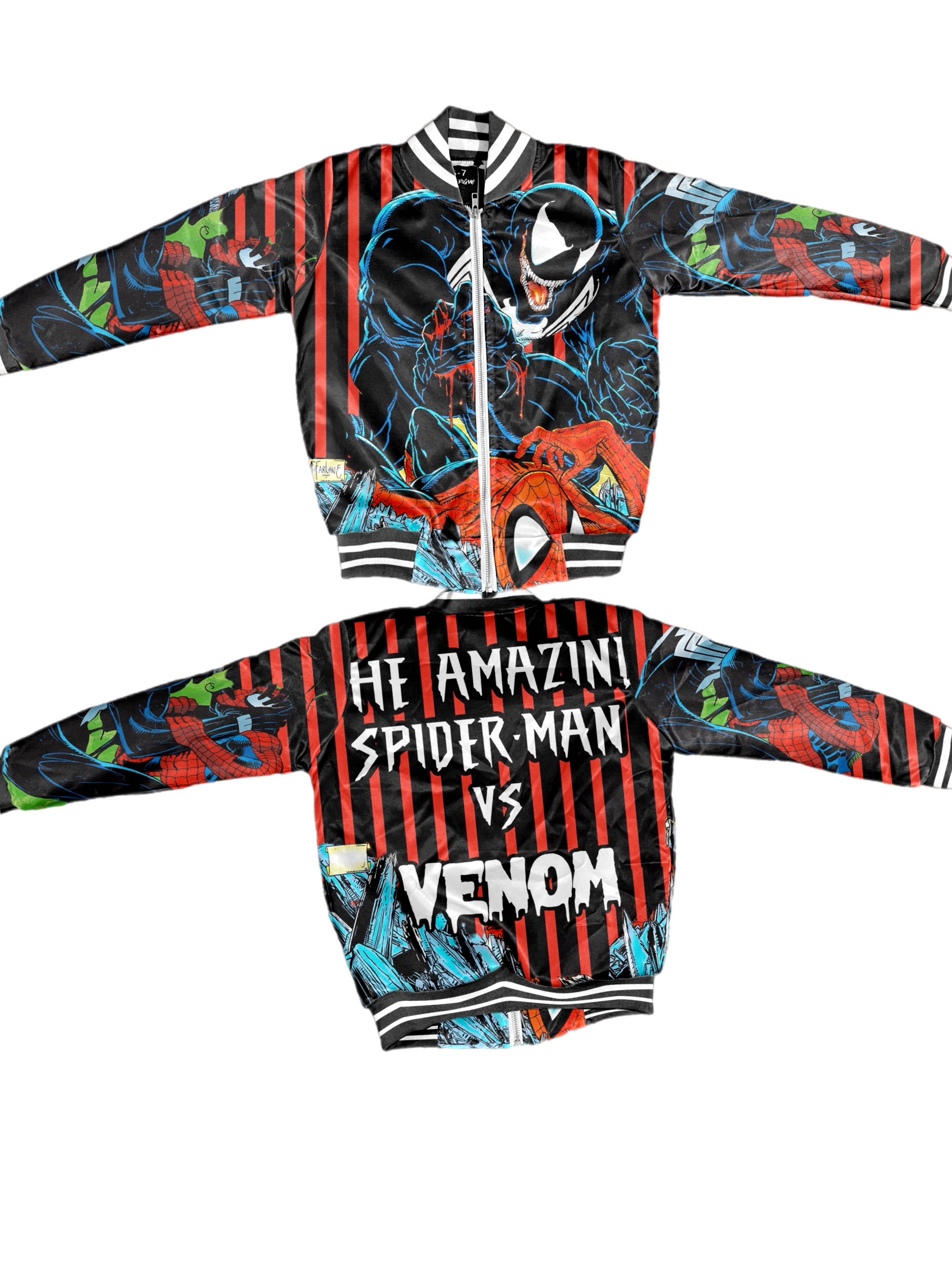 Kids Venom Spiderman Bomber