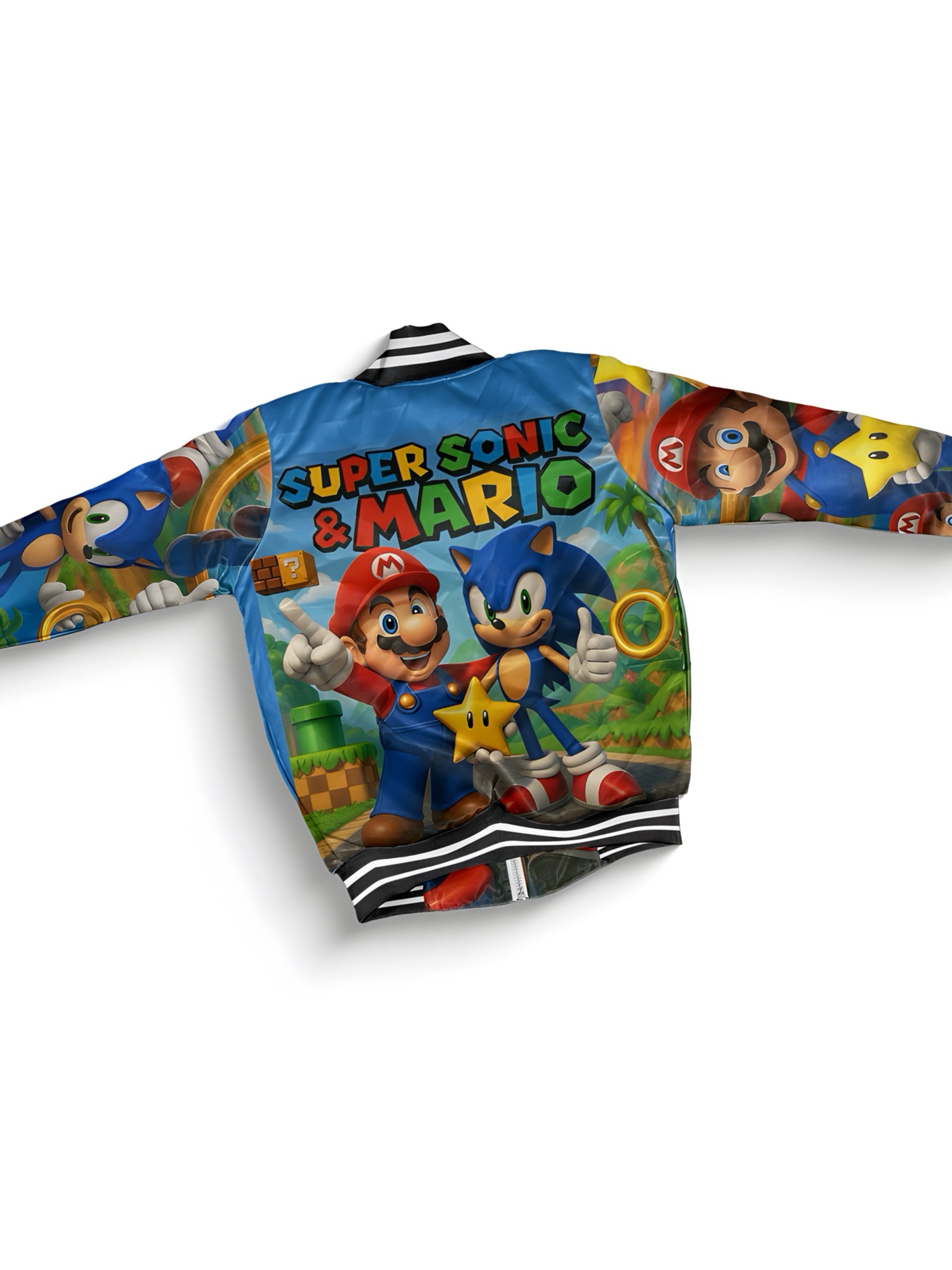 Kids Mario Vs Sonic Bomber Jacket