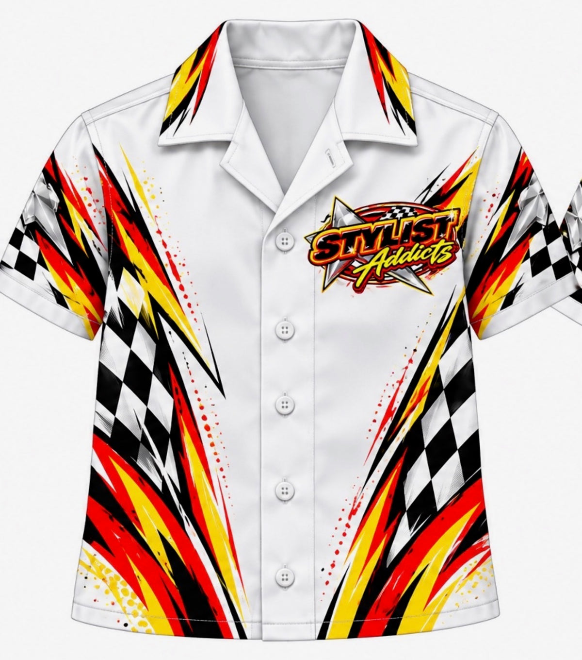 Kids Top5 Racer Button Up Shirt
