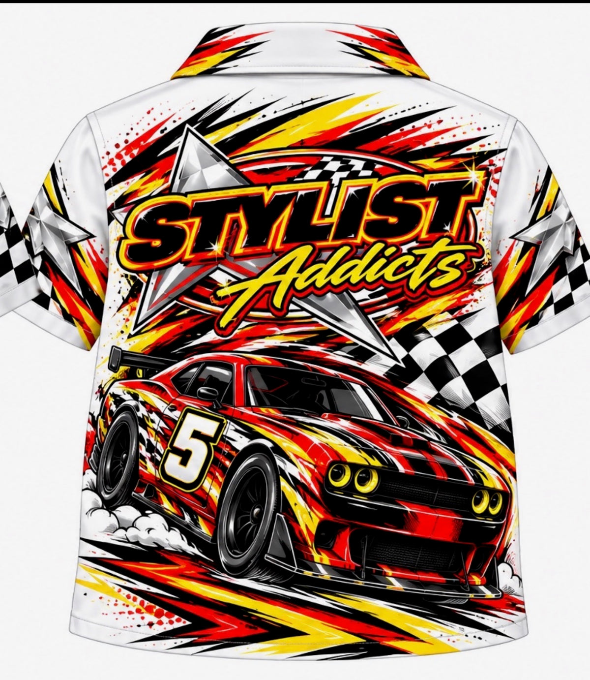 Kids Top5 Racer Button Up Shirt