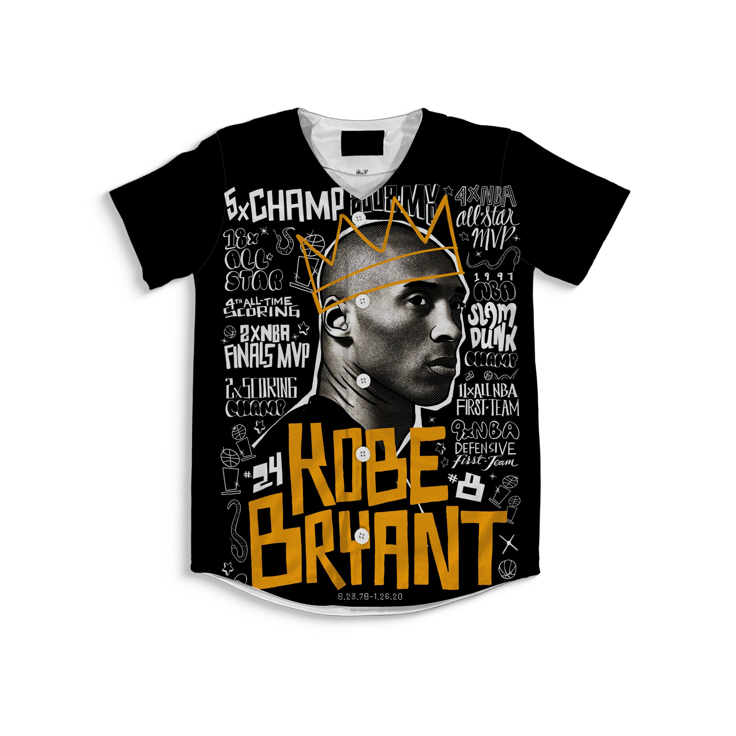 Kids Kobe The Goat Baseball Jersey