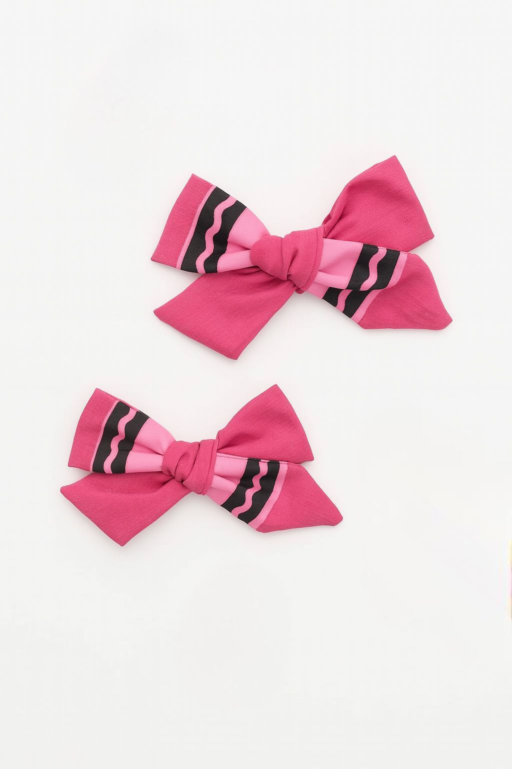 School Pencil Hair Clips – 2pcs Alligator Bow Set