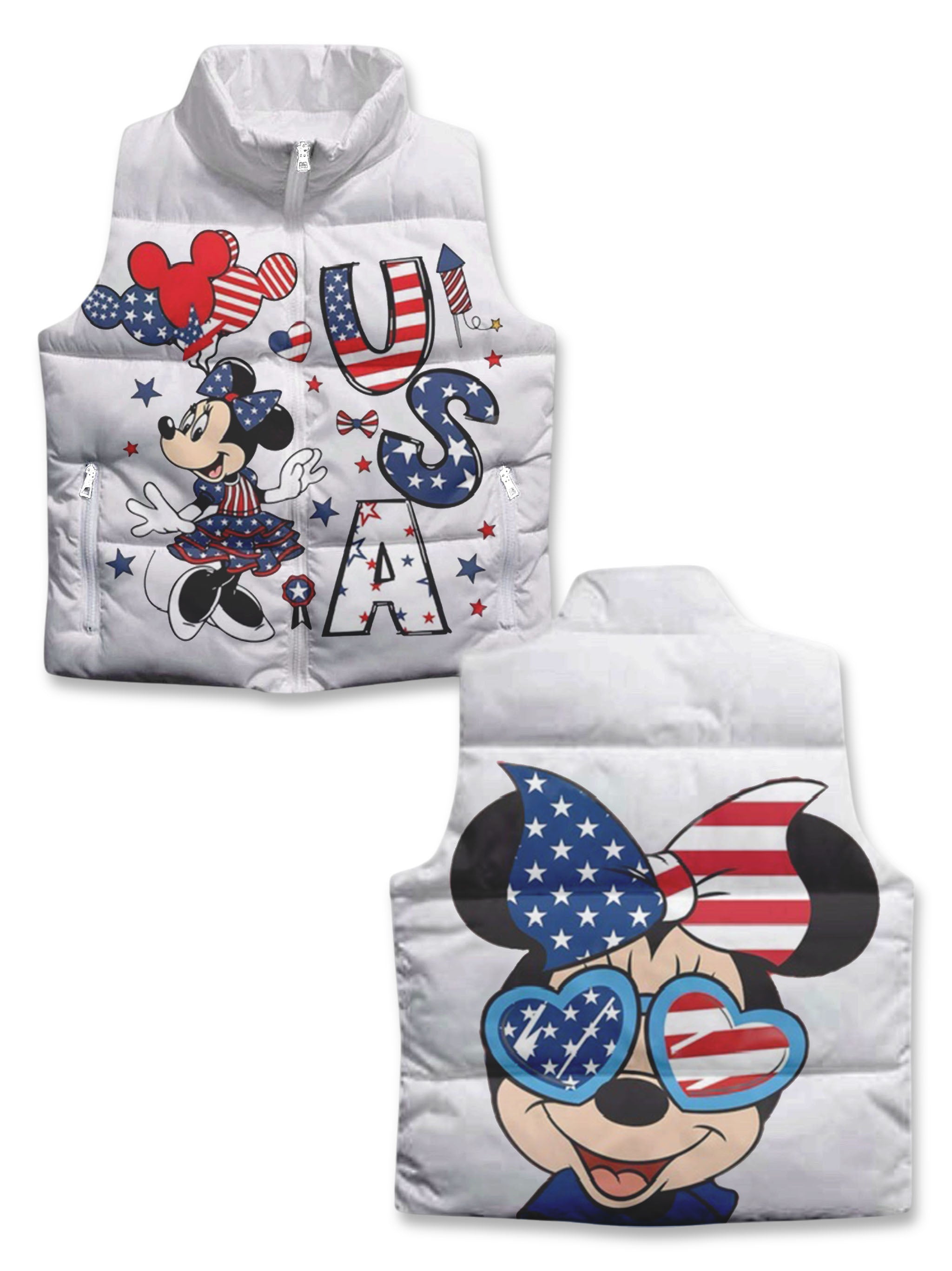 Kids 4th Of Minnie Vest
