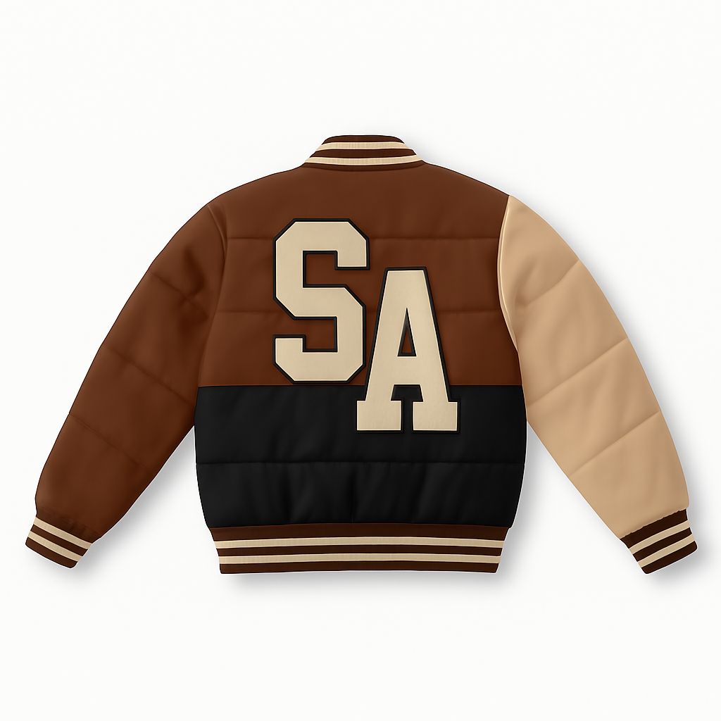 Kids brown Colorpatch bomber