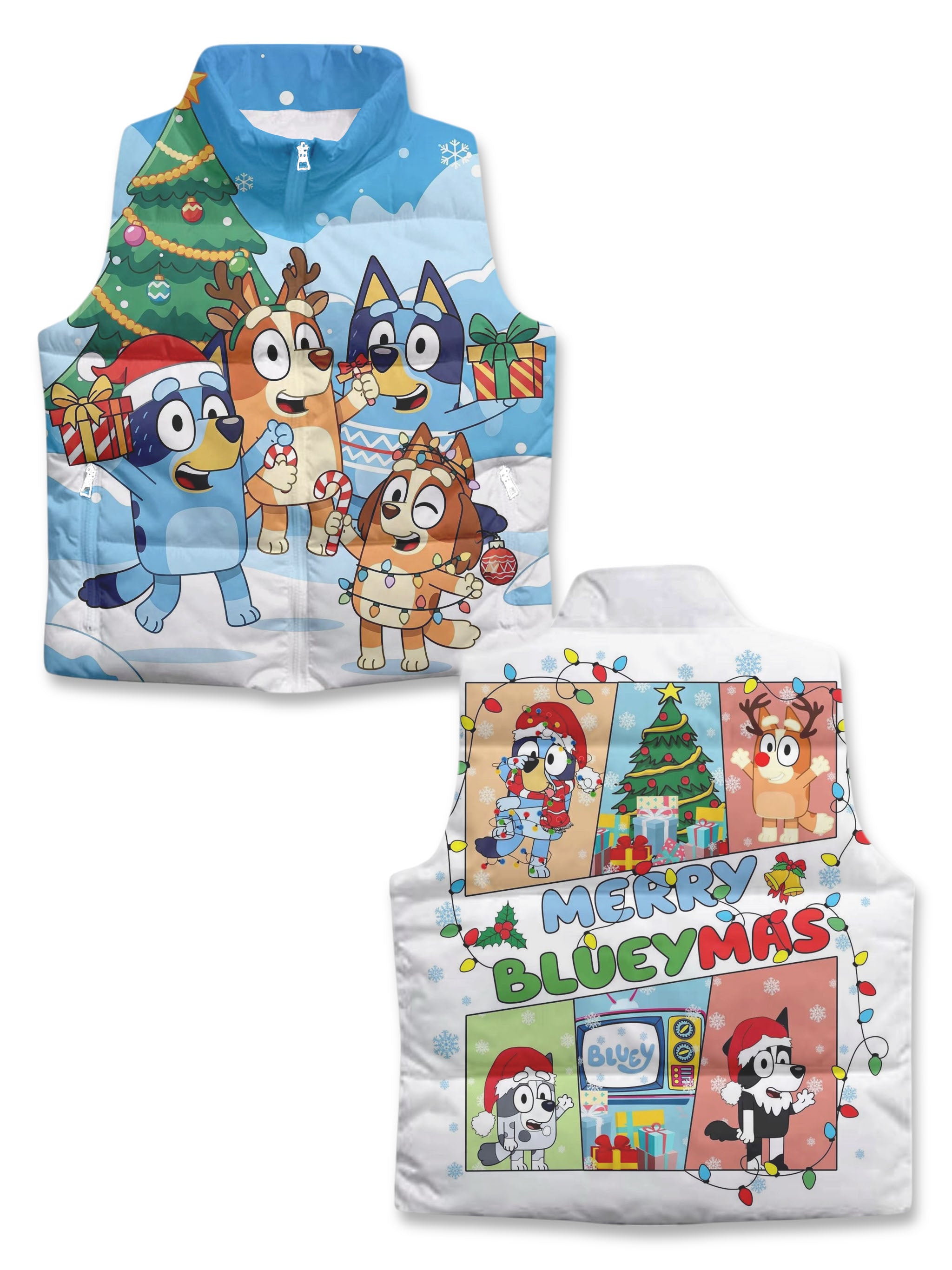Kids Bluey Christmas Vest