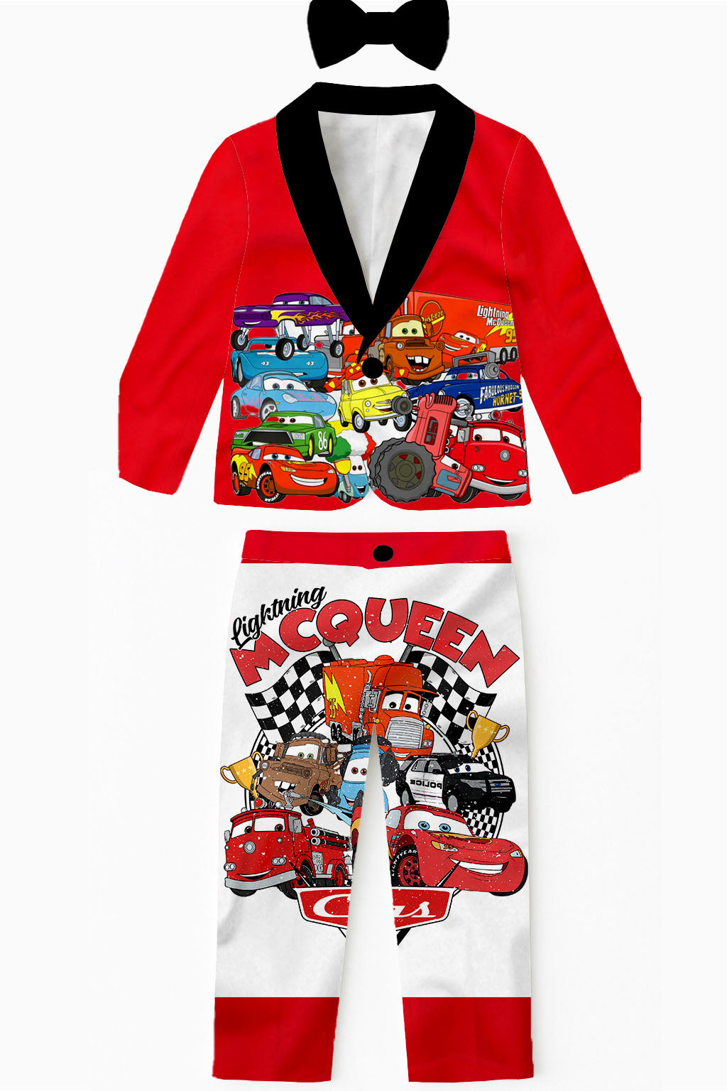 Kids Lighten McQueen Suit & Bow Tie
