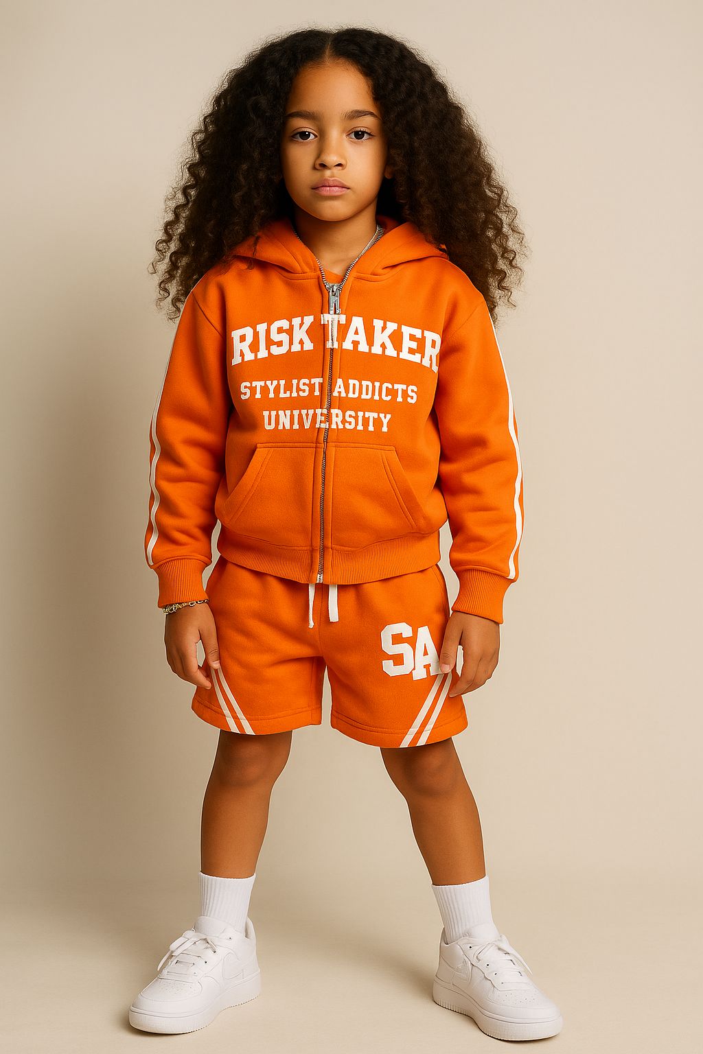 Kids Risk Taker Hoodie & Shorts Set
