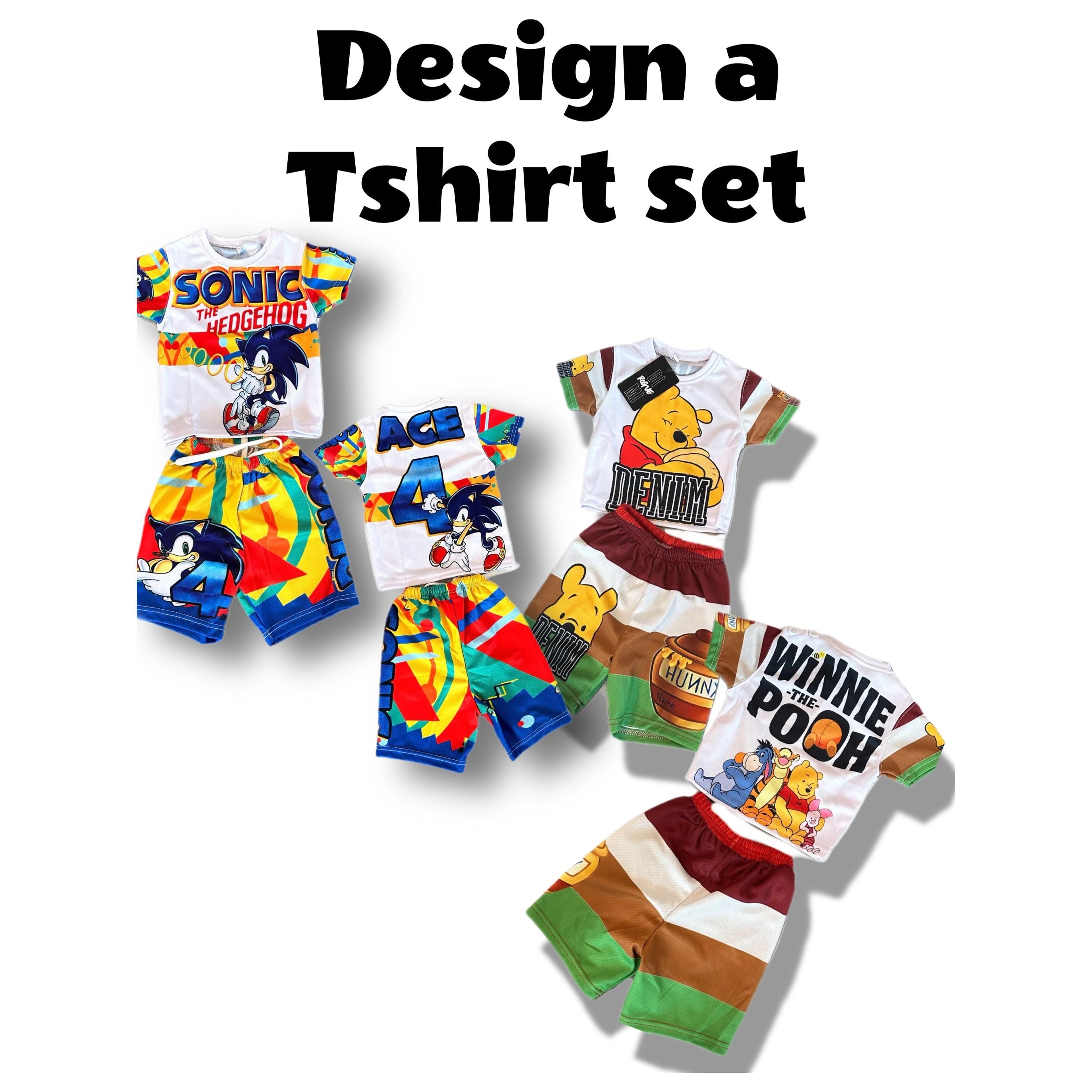 Design a Tshirt and shorts set