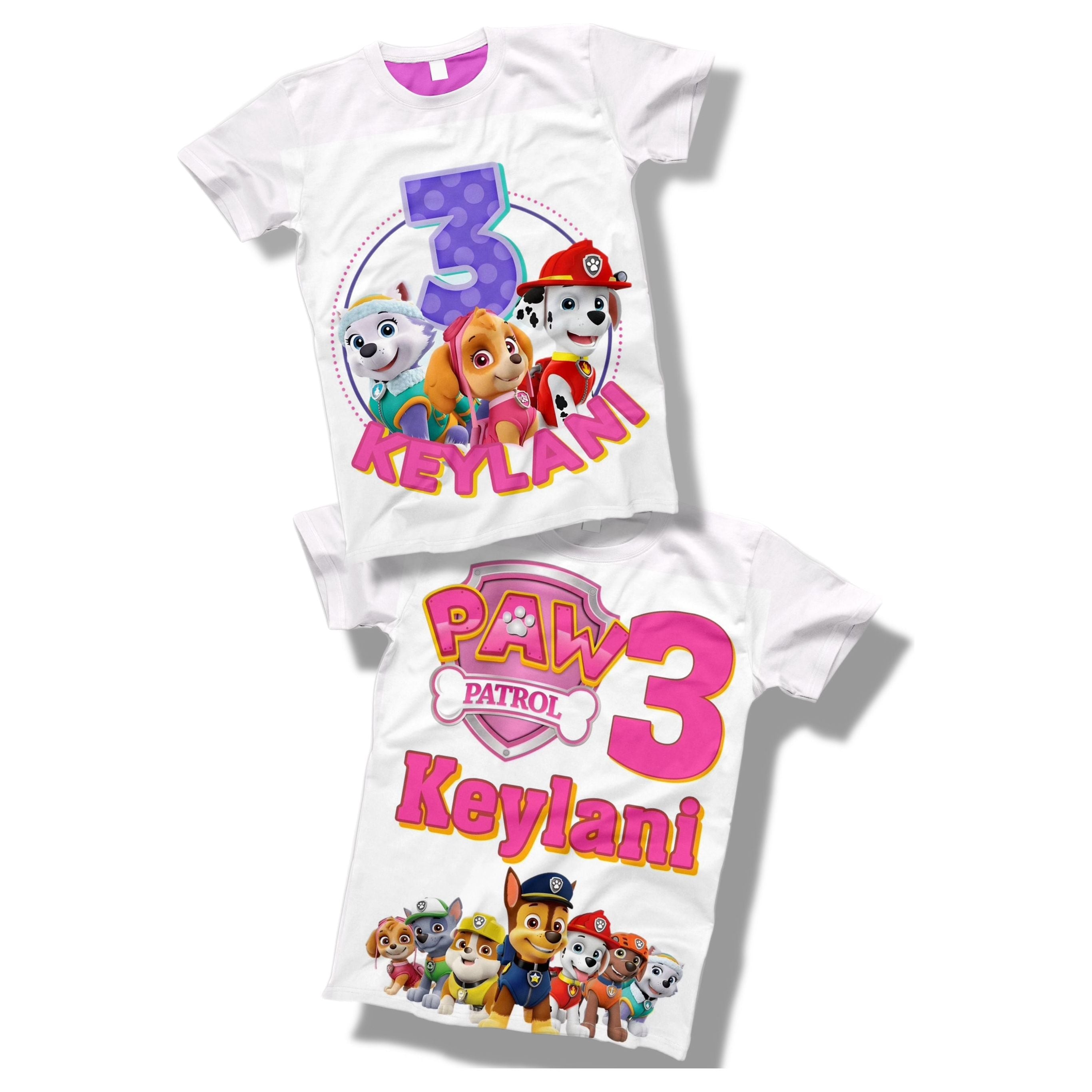 Kids skye birthday shirt